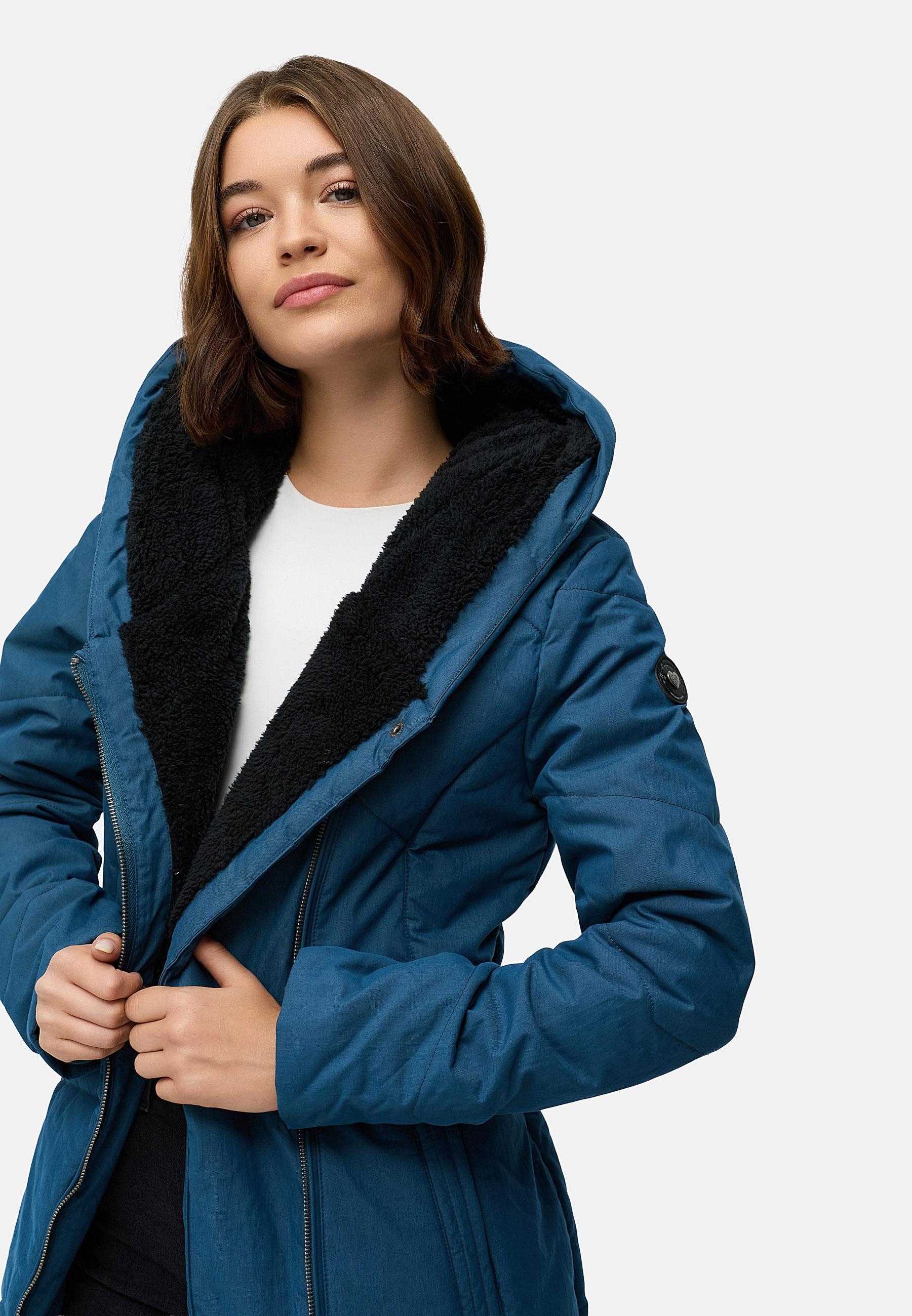 Ragwear Wintermantel »Gordon Long« gesteppter Winterparka mit asymmetrischem Kragen