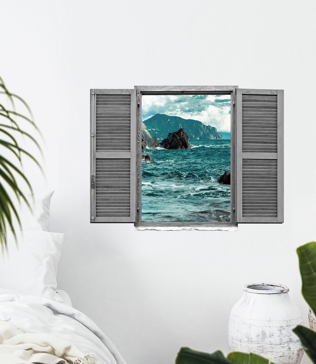 queence Wandtattoo "Klippen im Meer", (1 St.), Wandsticker, Wandbild, selbs günstig online kaufen