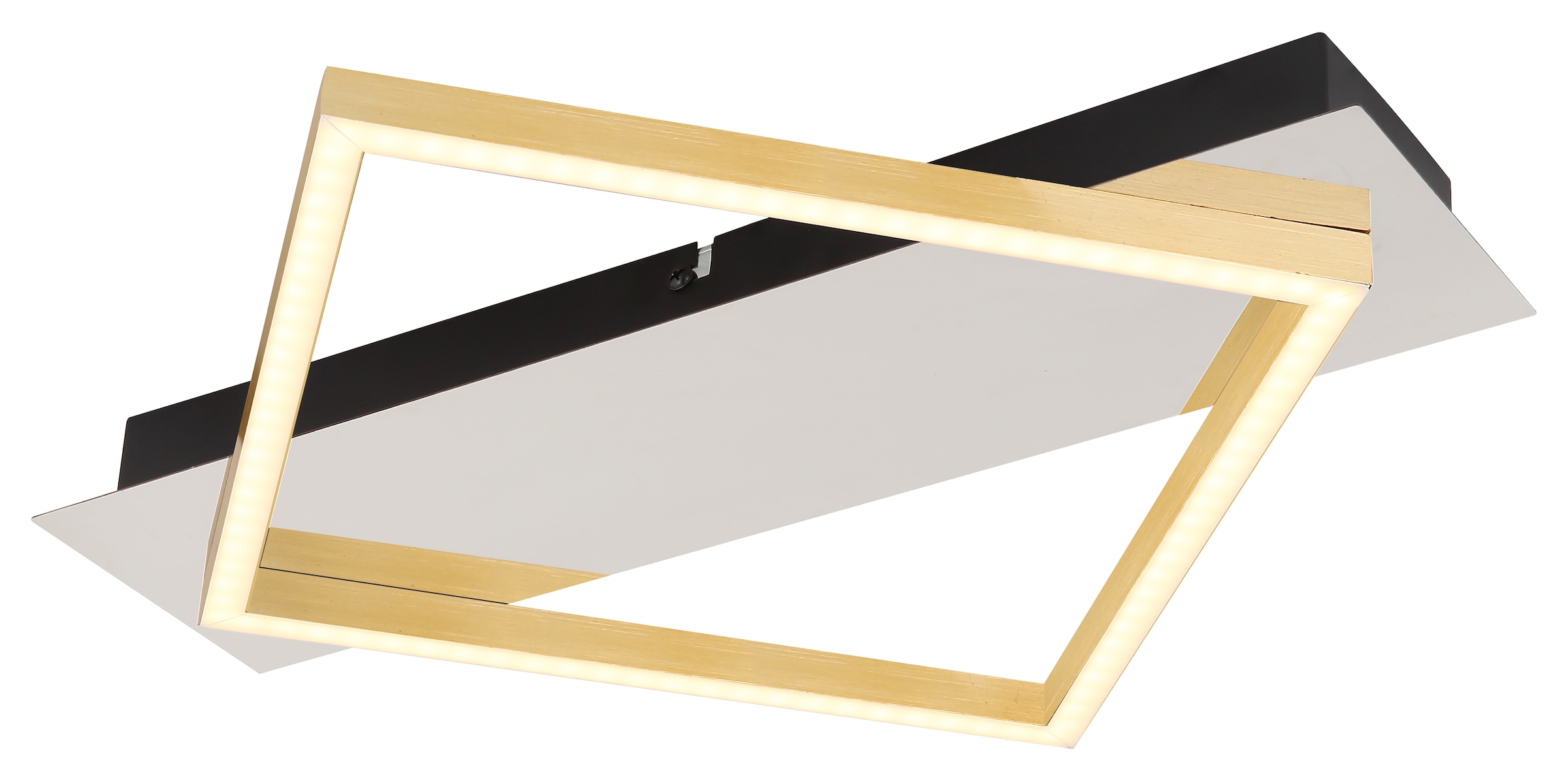 GLOBO LIGHTING LED Deckenleuchte »LESINA«, Leuchtmittel LED-Modul | LED fest integriert, Deckenlampe/Metall/goldfarben/3000K/Schlafzimmer/Wohnzimmer