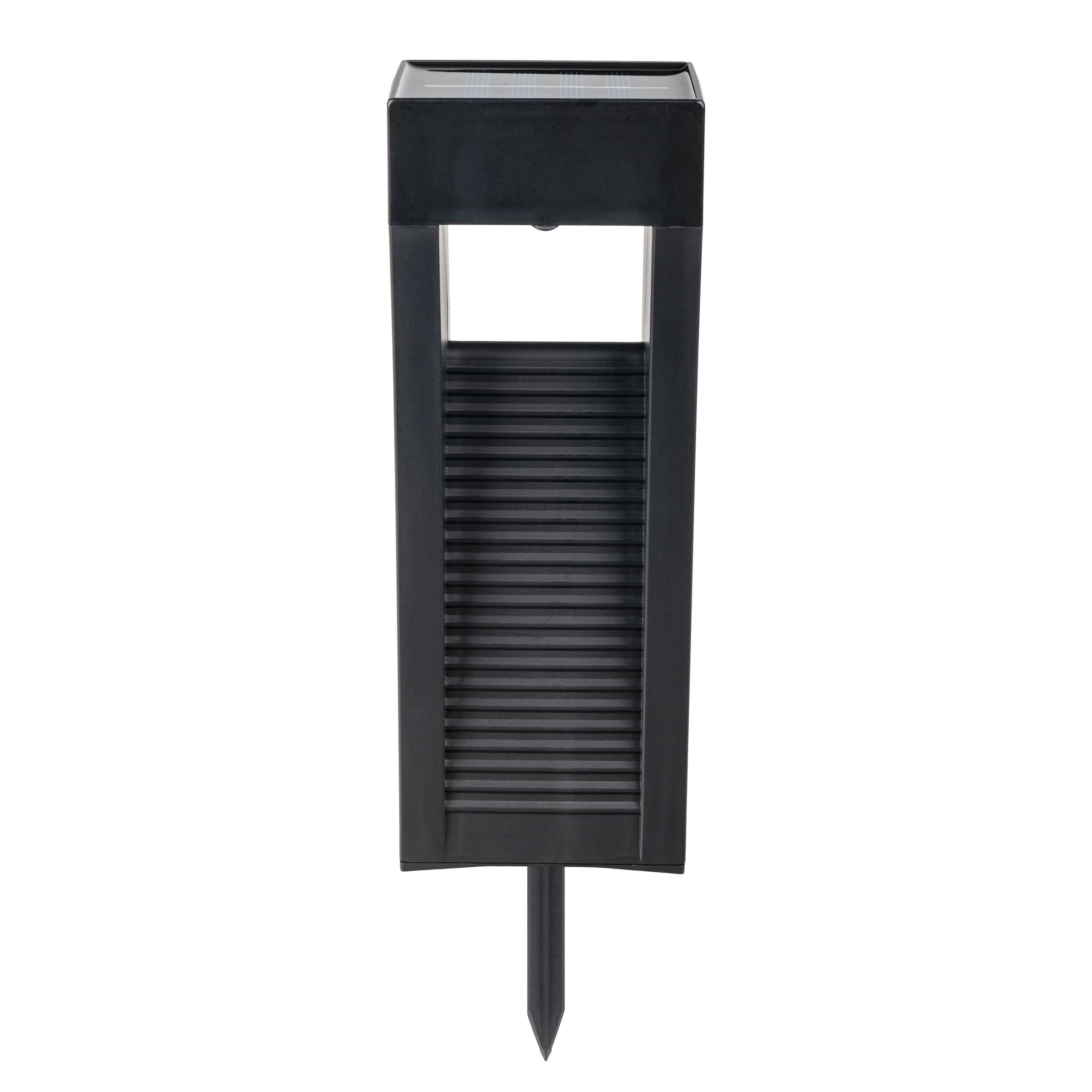 näve LED Solarleuchte »Pulheim« LED-Modul 1 Stk. Warmweiß 4er-Set Dekoleuchten inkl. Erdspieß, schwarz, LED warmweiß, H: 22,3cm