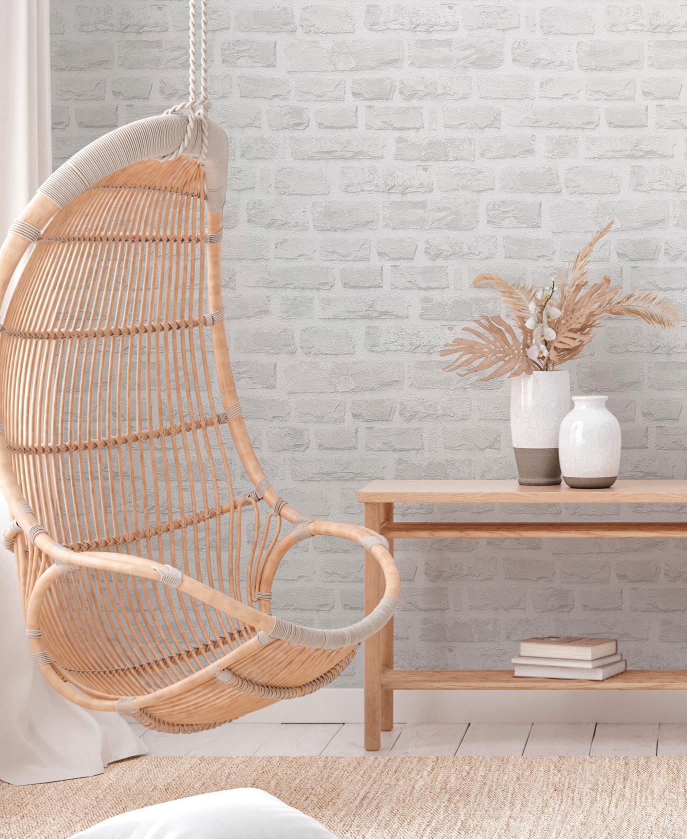 A.S. Création Vliestapete »Natural Living Tapete Stein«, matt-gemustert-neutral, Tapete Steinoptik Vlies Vlies Wand Tapeten Wohnzimmer Schlafzimmer