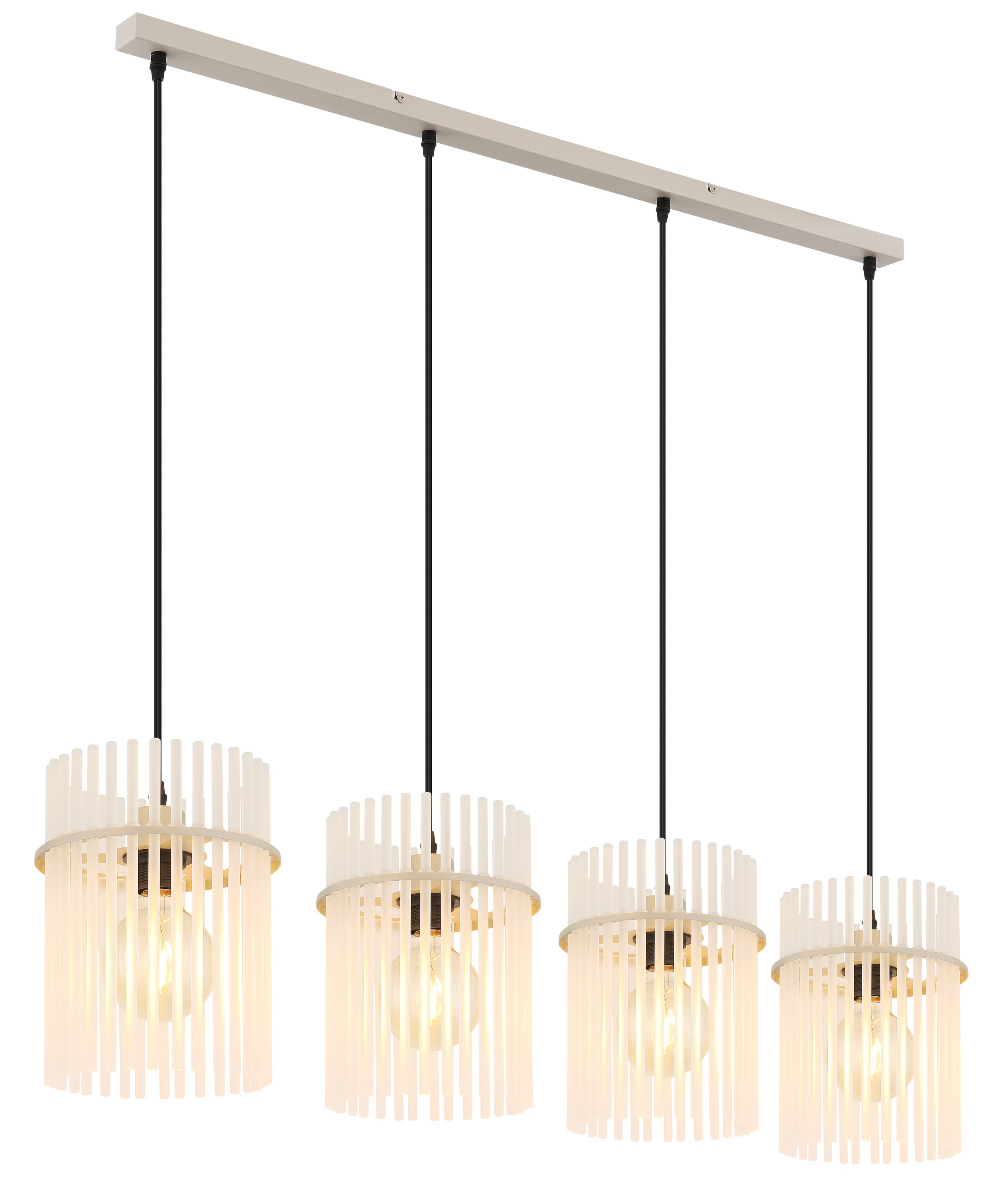 GLOBO LIGHTING Hängeleuchte »GORLEY« E27 1 Stk. Sandfarbene Hängeleuchte mit satinierten Glasstäben, höhenverstellbar