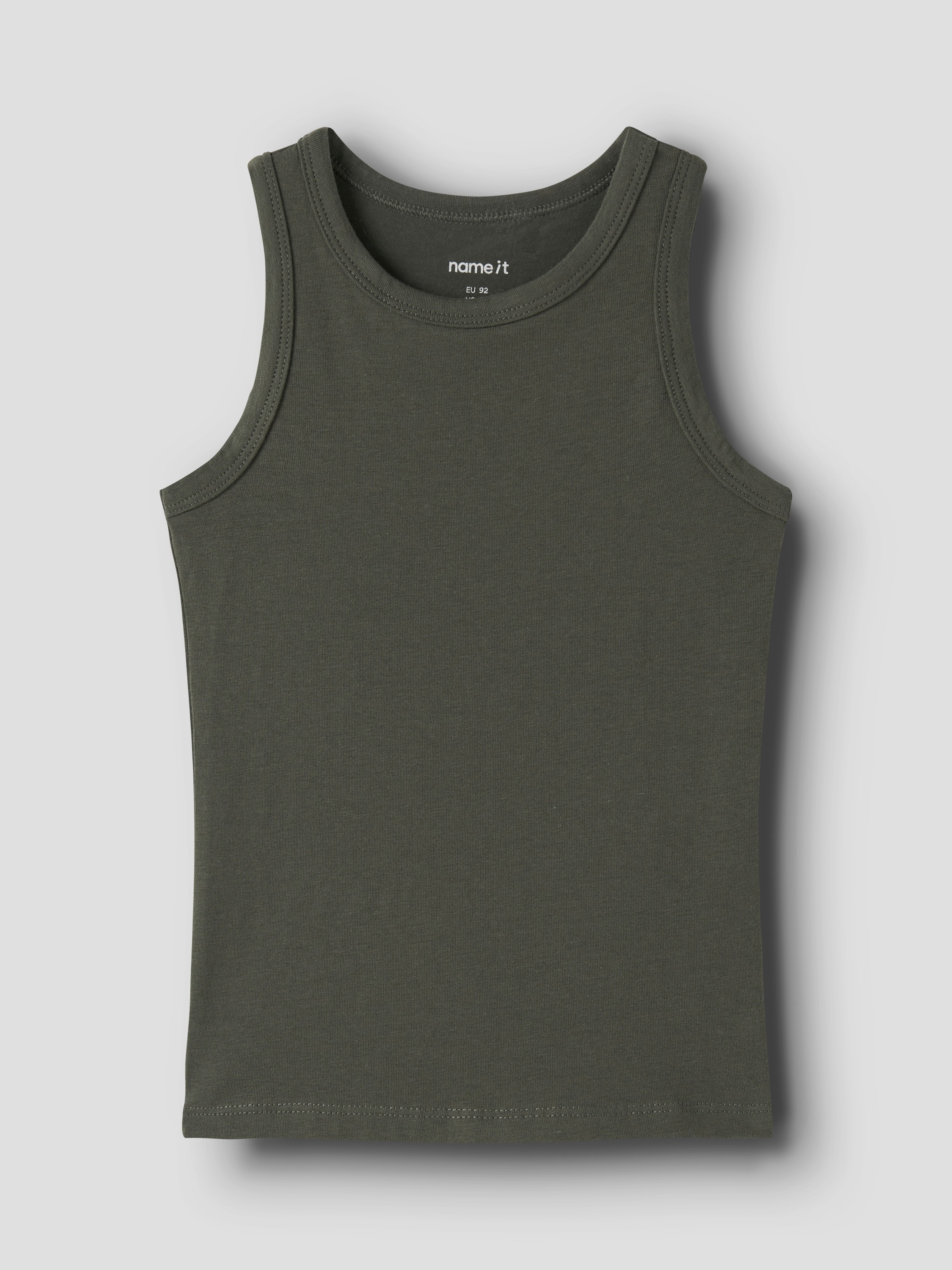 Name It Unterhemd »NKMTANK für Jungen mit Streifen im 4er-Pack« Packung, 4 Stk. gestreift, casual, regular fit, Baumwollmischung, Rundhals