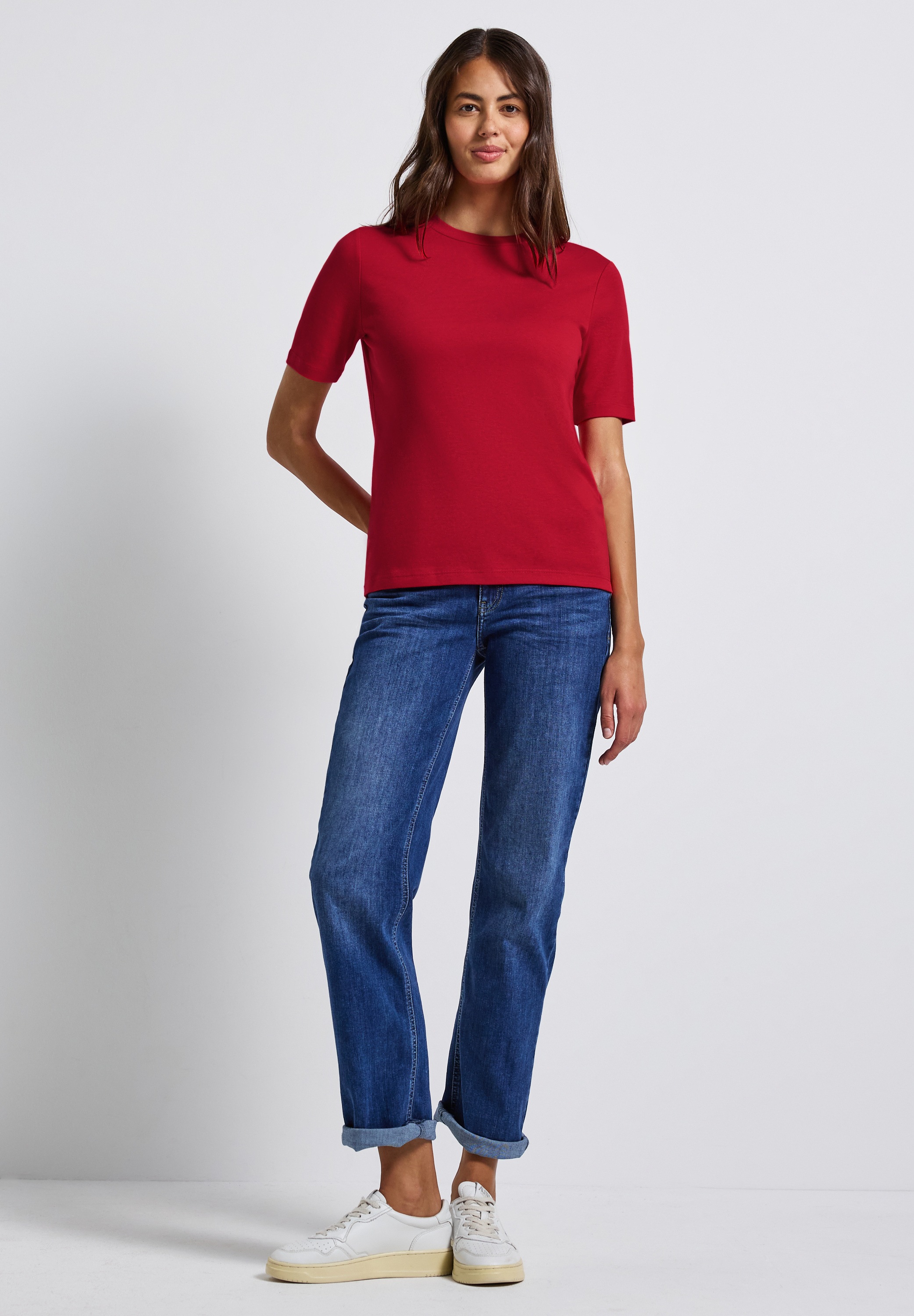 STREET ONE T-Shirt, im soften Baumwoll-Mix