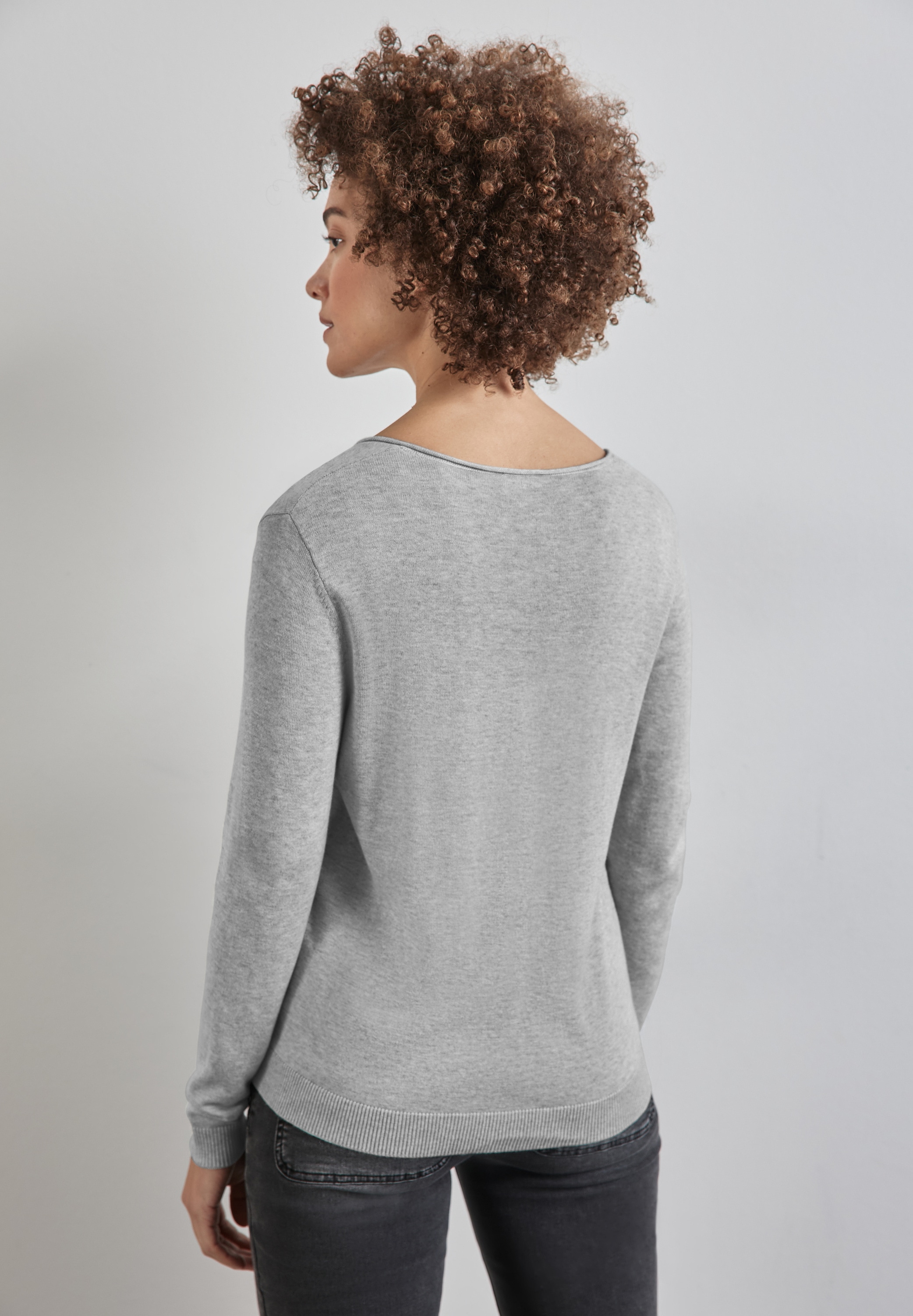 STREET ONE Strickpullover, mit V-Ausschnitt