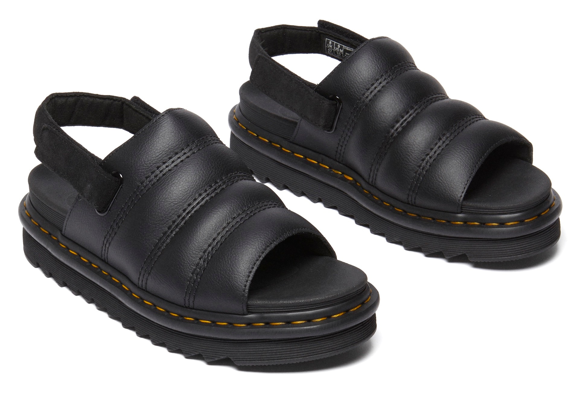 DR. MARTENS Plateausandale »Zebrilus«, Plateausandale, Riemchensandale mit gesteppter Bandage