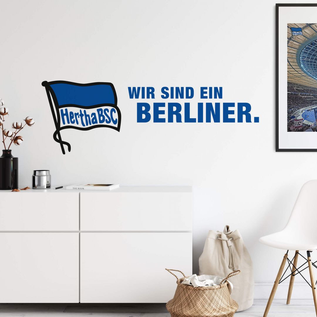 Wall-Art Wandtattoo »Hertha kaufen BAUR (1 | Logo BSC Schriftzug«, St.)