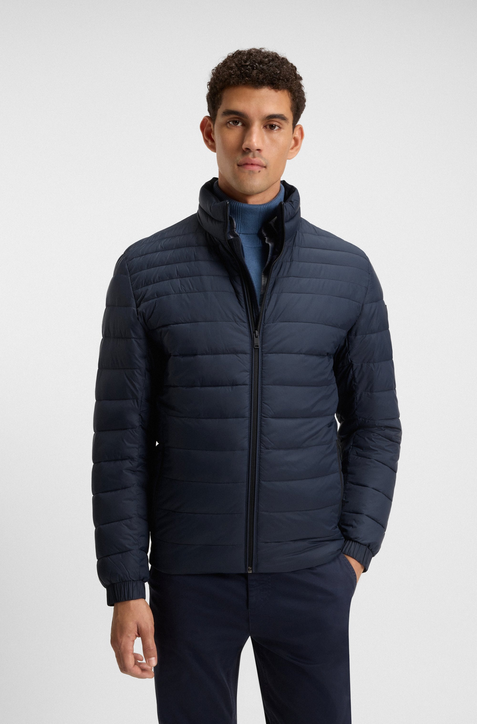 BOSS ORANGE Steppjacke "Oden", ohne Kapuze, mit Stehkragen, slim fit, feder günstig online kaufen