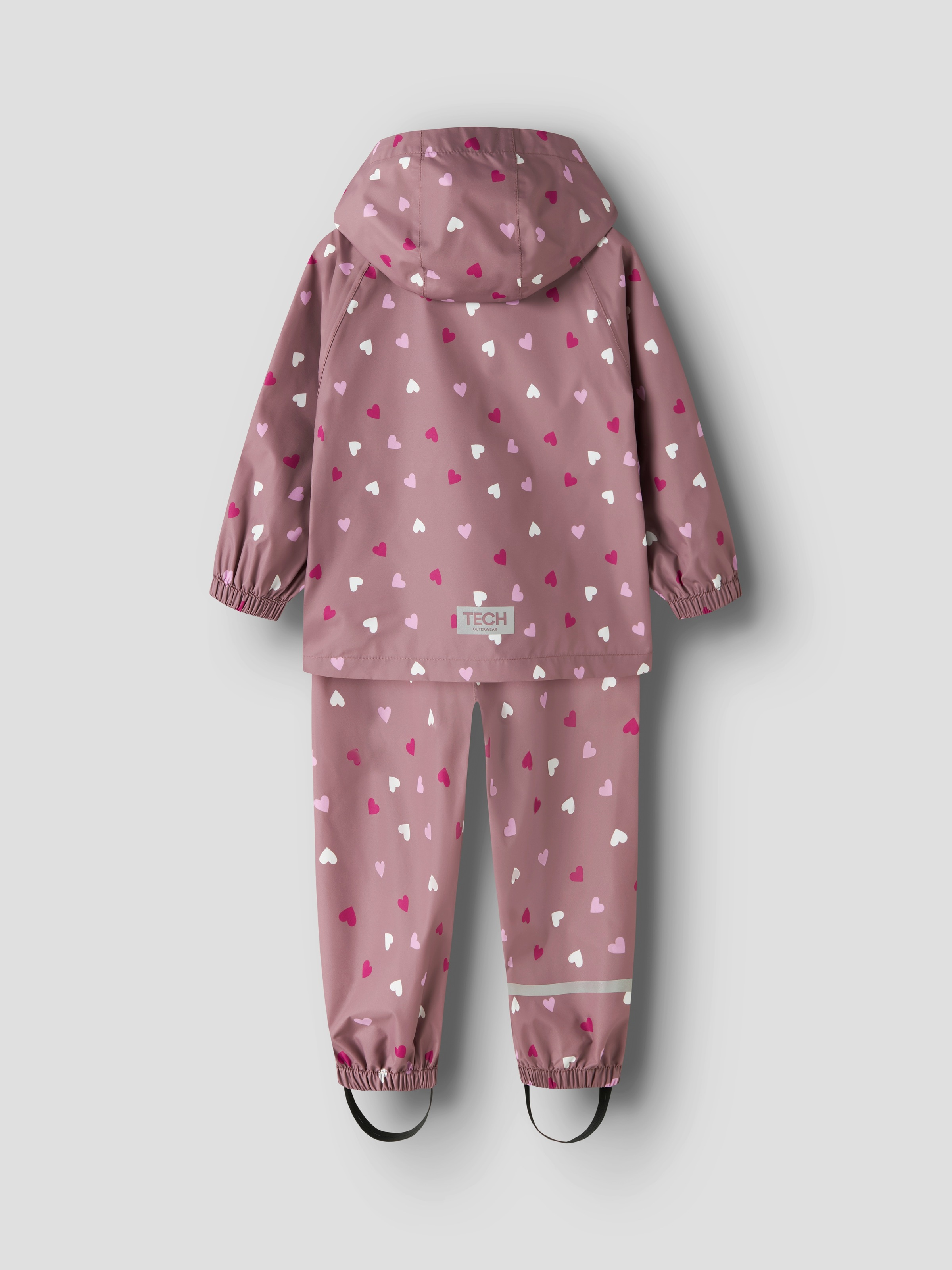 Name It Regenanzug »NMNDRAIN05 RAIN SET AOP FO« reflektierendes Details, wasserdicht