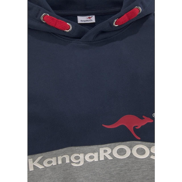KangaROOS Kapuzensweatshirt, zweifarbig mit Logodruck online bestellen |  BAUR | Sweatshirts