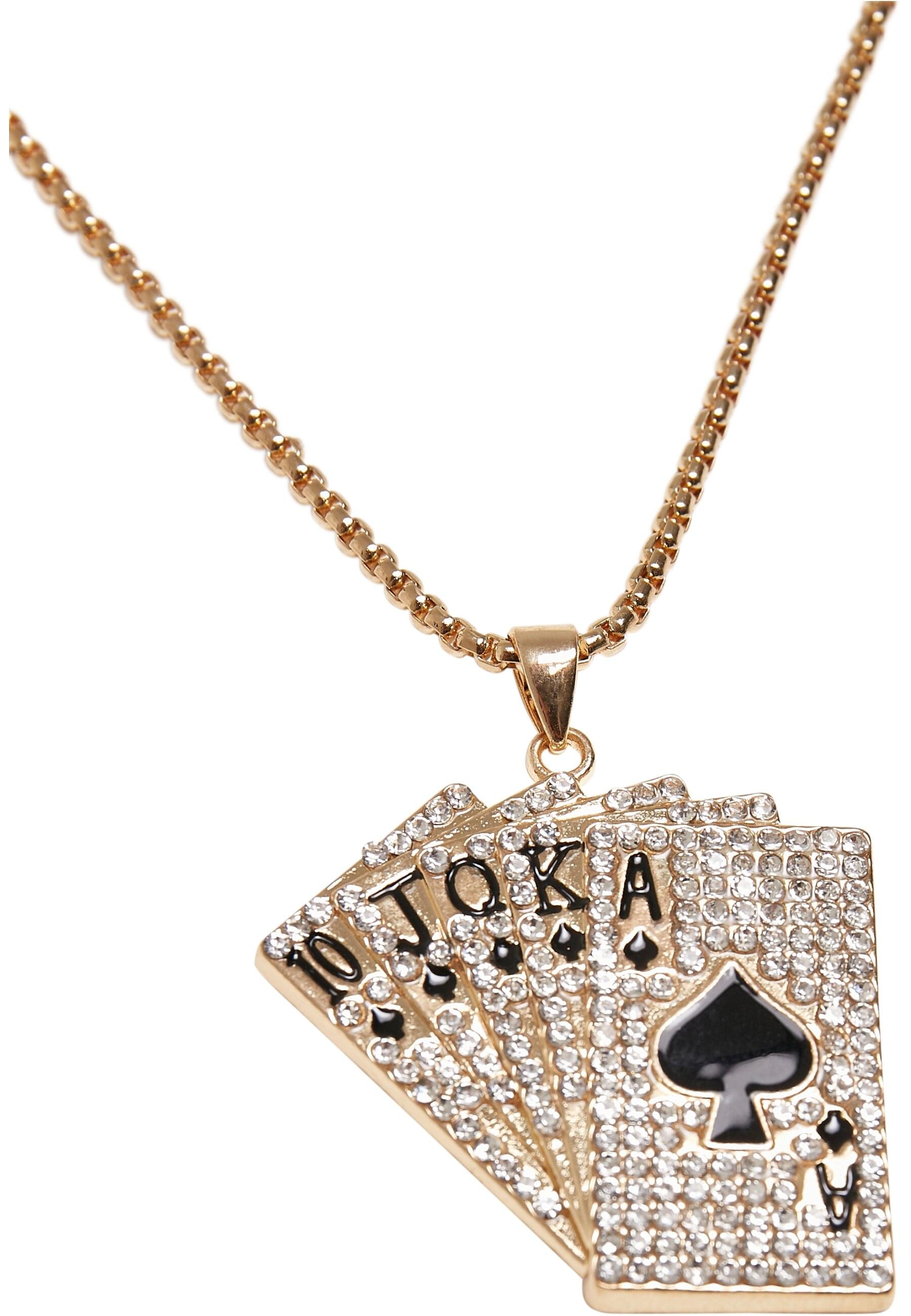 URBAN CLASSICS Edelstahlkette »Urban Classics Unisex Cards Necklace«