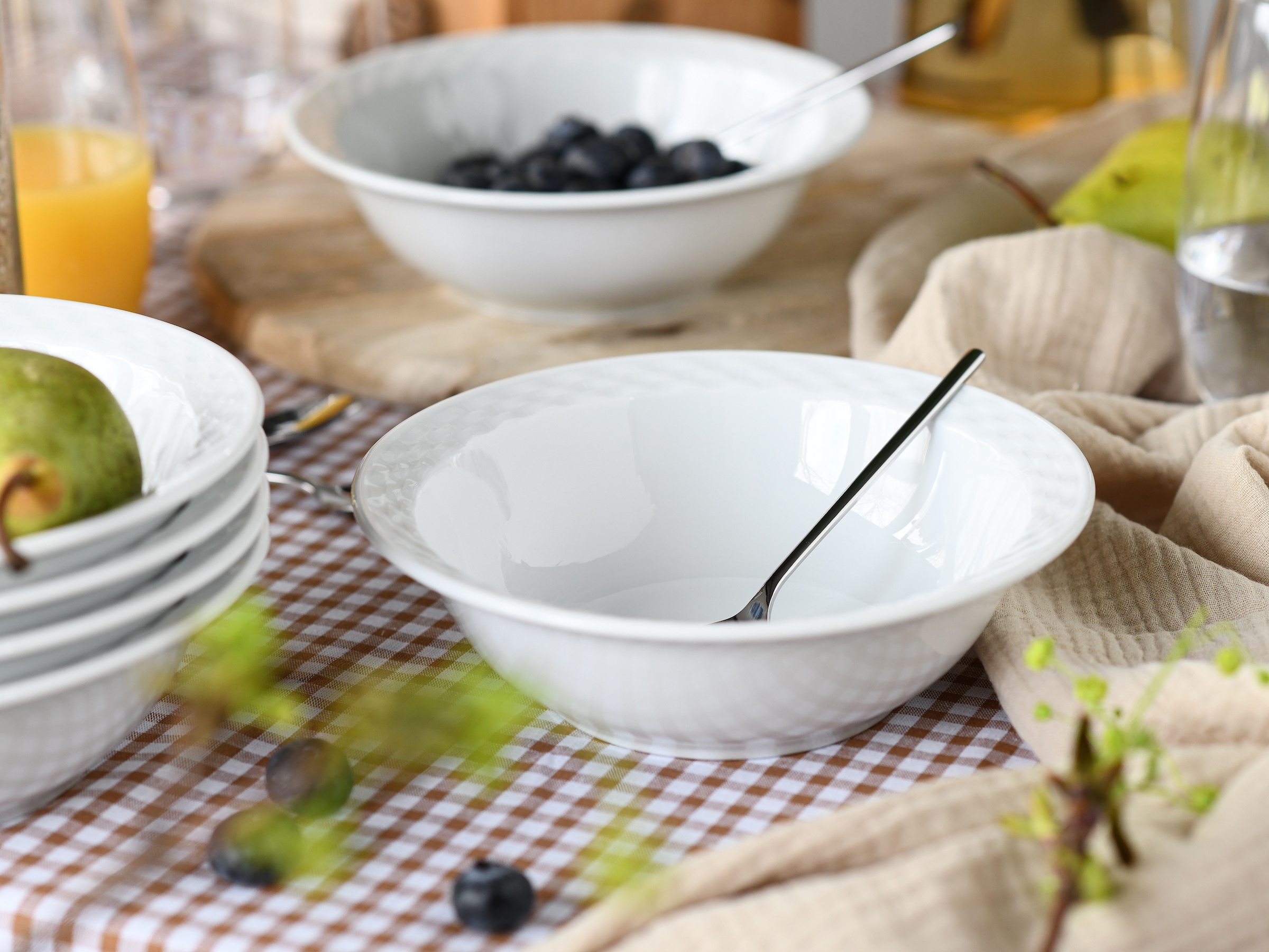 CreaTable Müslischale »Polo, Schalen-Set, 6-tlg.« 6 aus Porzellan Europäische Spitzenqualität, Manufakturstil, Ausdrucksstarkes Relief