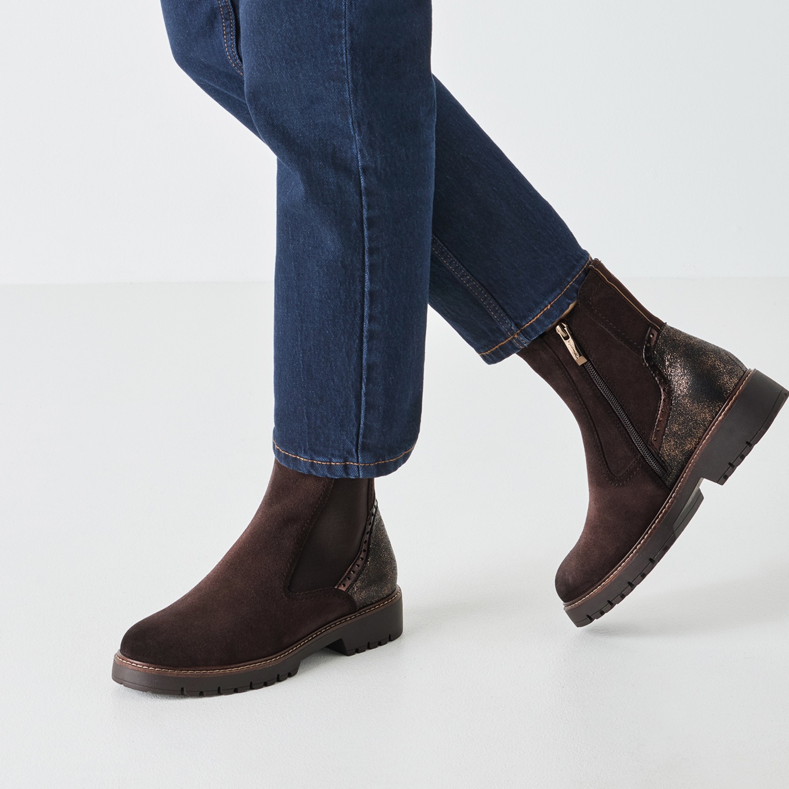 Tamaris Chelseaboots, Blockabsatz, Stiefelette mit Kontrast-Rahmennaht günstig online kaufen