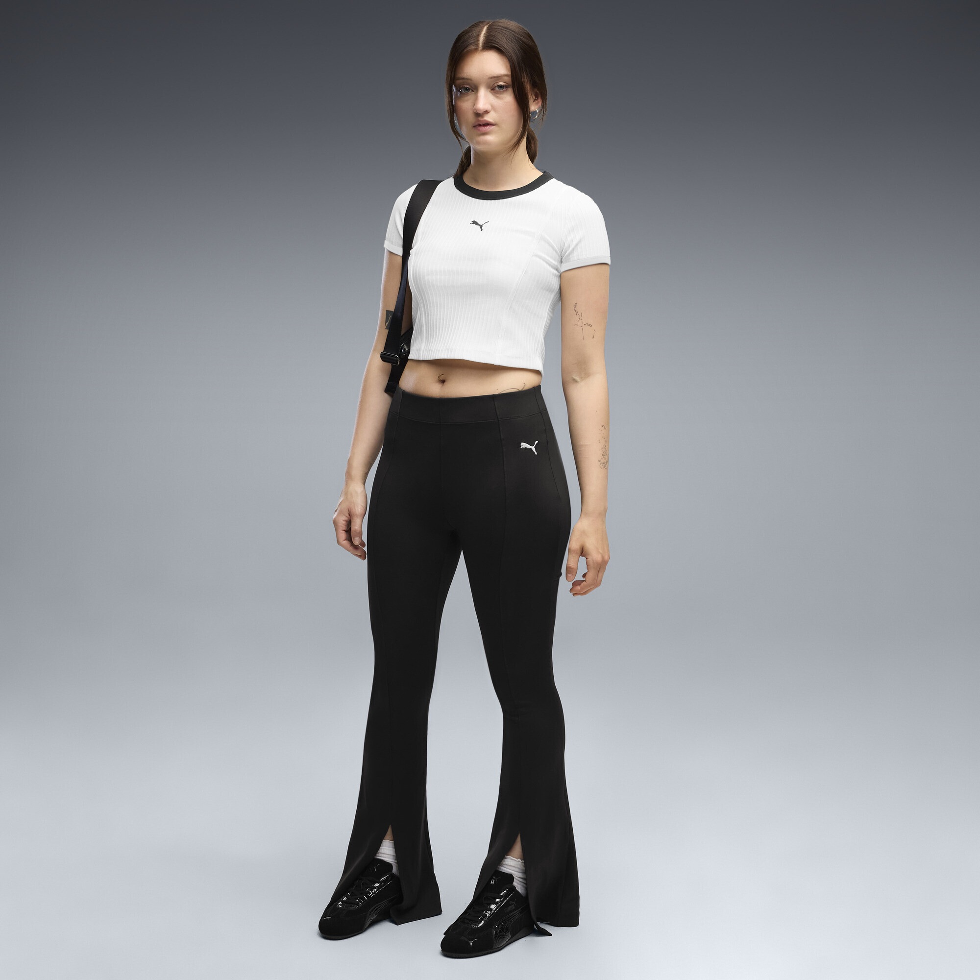 PUMA Leggings »Essentials Flared Pintuck Leggings Damen«