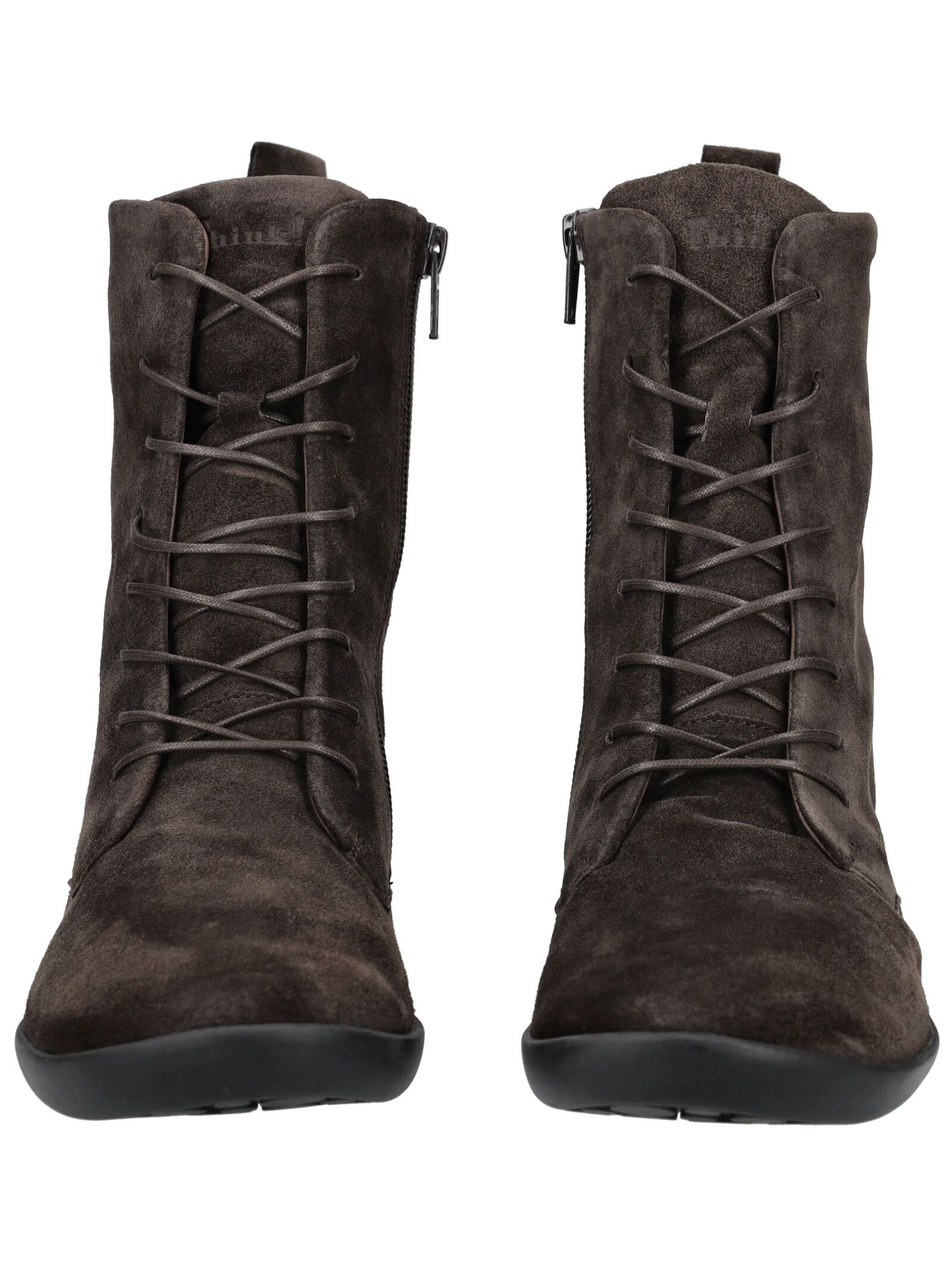Think! Schnürstiefelette »Think! Stiefelette Veloursleder«