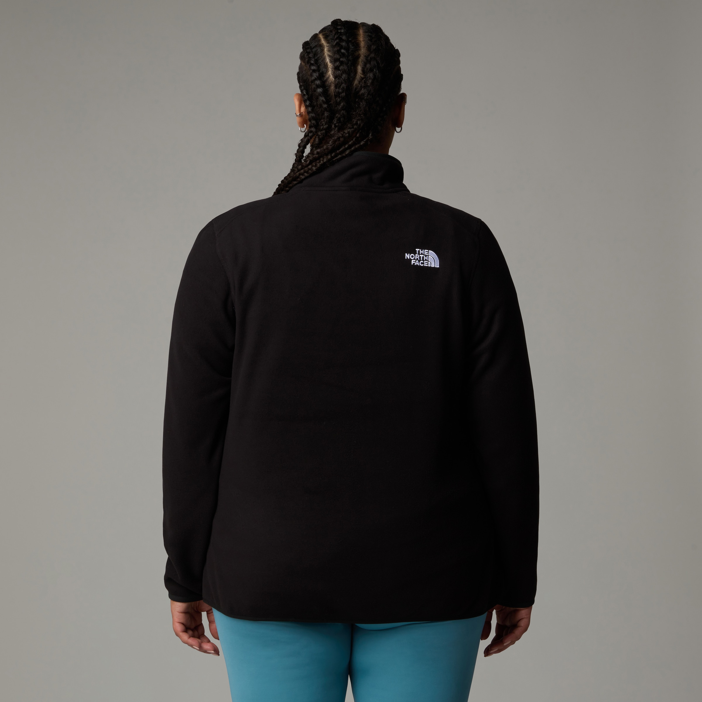 The North Face Fleecejacke »PLUS 100 GLACIER FLEECE 1/4 ZIP«, aus seidenweichem Mikrofleece