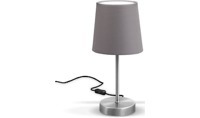 Tischleuchte »BK_TL1197 Tischlampe, Grau, mit Stoffschirm, E14-Fassung«, 1...