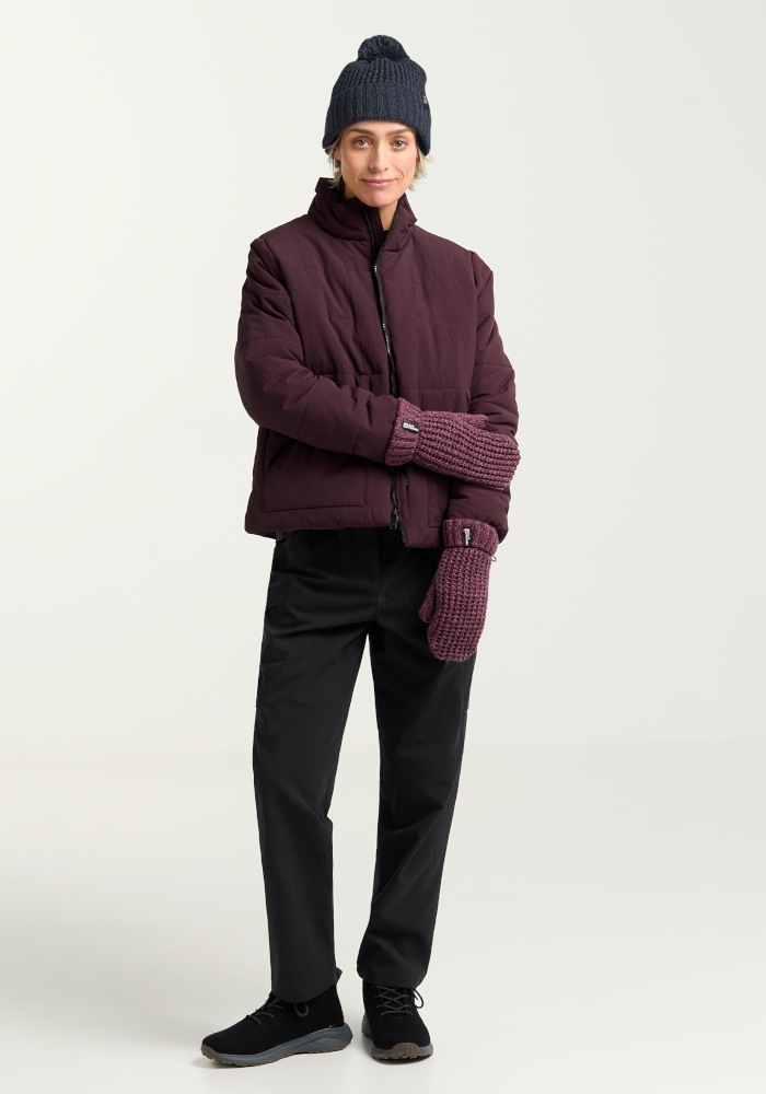 Jack Wolfskin Beanie »MEDLEY KNIT BEANIE W« Bommelmütze, warm, mit Fleece-Futter