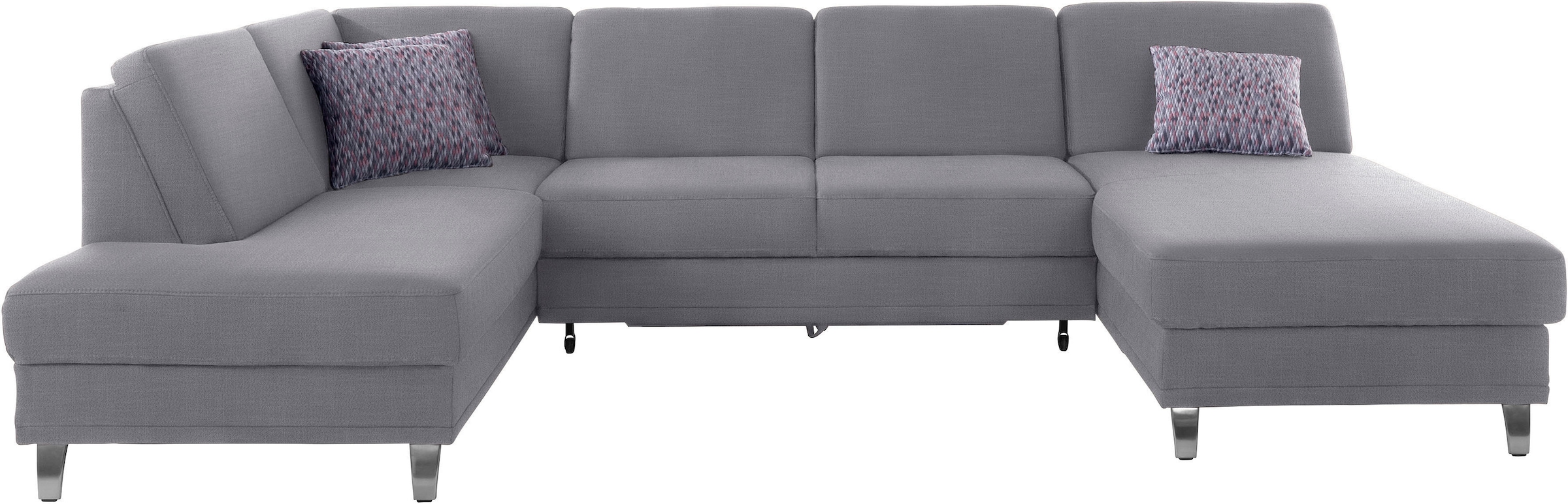 sit&more Wohnlandschaft »Clio U-Form«, wahlweise mit Bettfunktion und Bettkasten, inklusive Federkern
