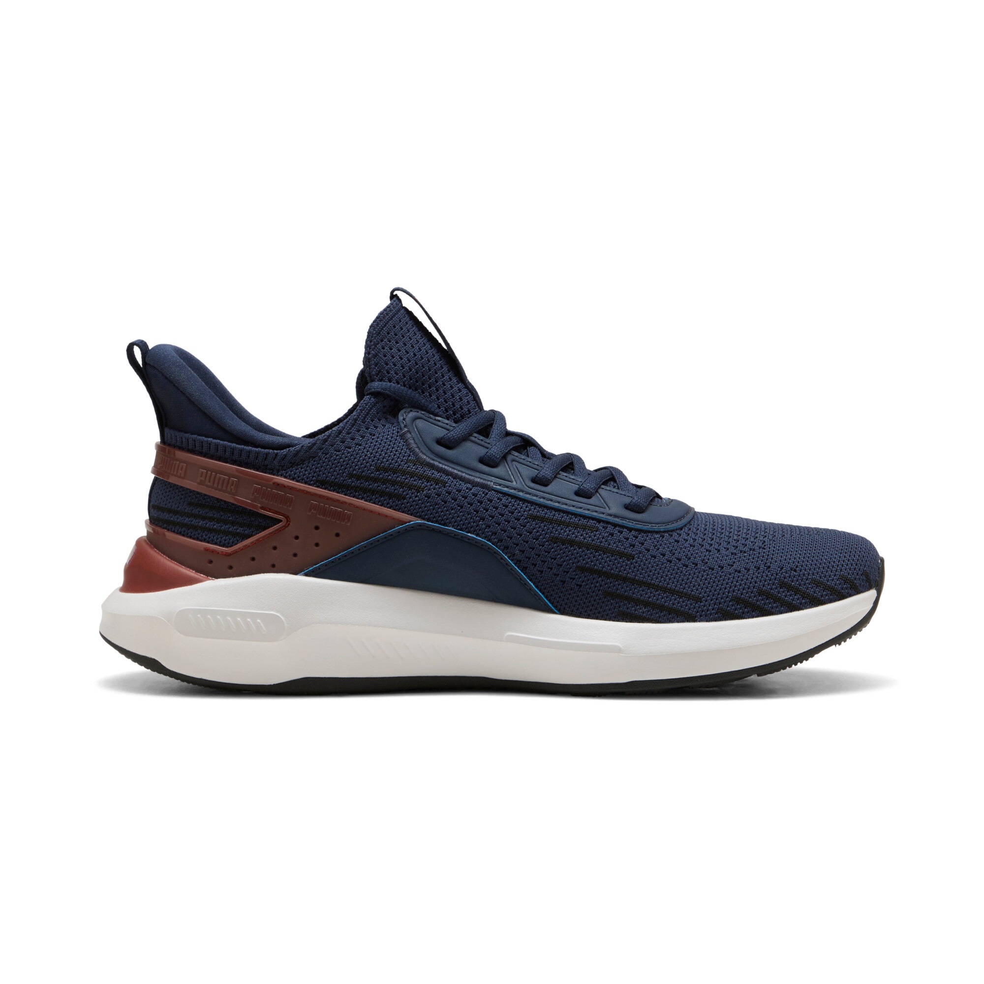 Slip-On Sneaker PUMA "SOFTRIDE ENZO 5 HYPE", Damen, Gr. 40, puma navy, bordeaux rot, feather gray, Textil, Schuhe, leicht profilierte Gummi-Laufsohle, nicht herausnehmbare Innensohle 2