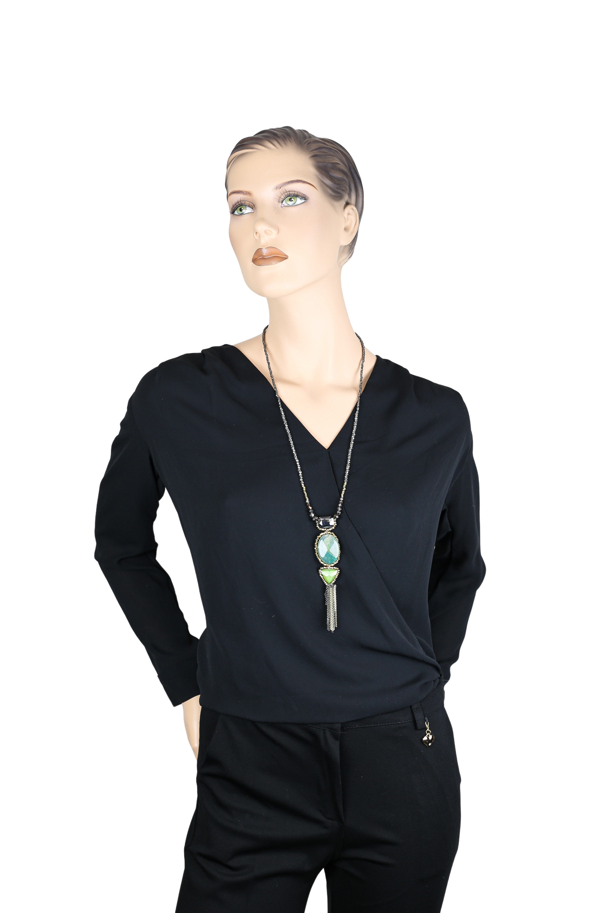 COLLEZIONE ALESSANDRO Lange Kette "Agata" mit vielen Metallkettchen am Anhä günstig online kaufen