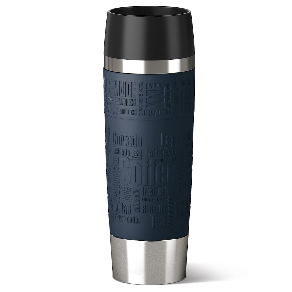 Emsa Thermobecher »Travel Mug Grande«, (1 tlg.), 100% dicht, 360°-Trinköffnung, 6h heiß/12h kalt, 500 ml