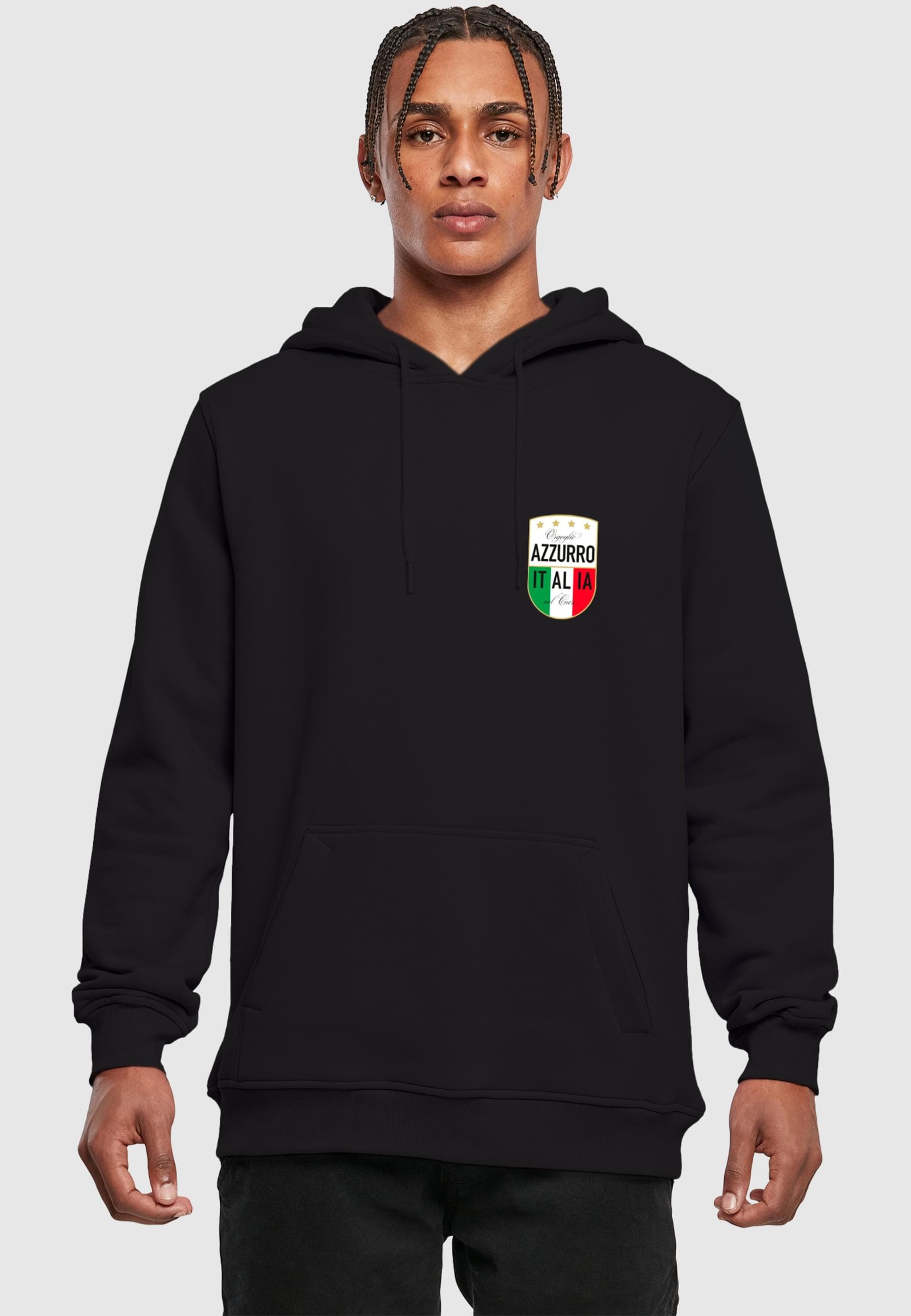 MisterTee Kapuzensweatshirt »MisterTee Azurro Italia Hoody«, (1 tlg.)