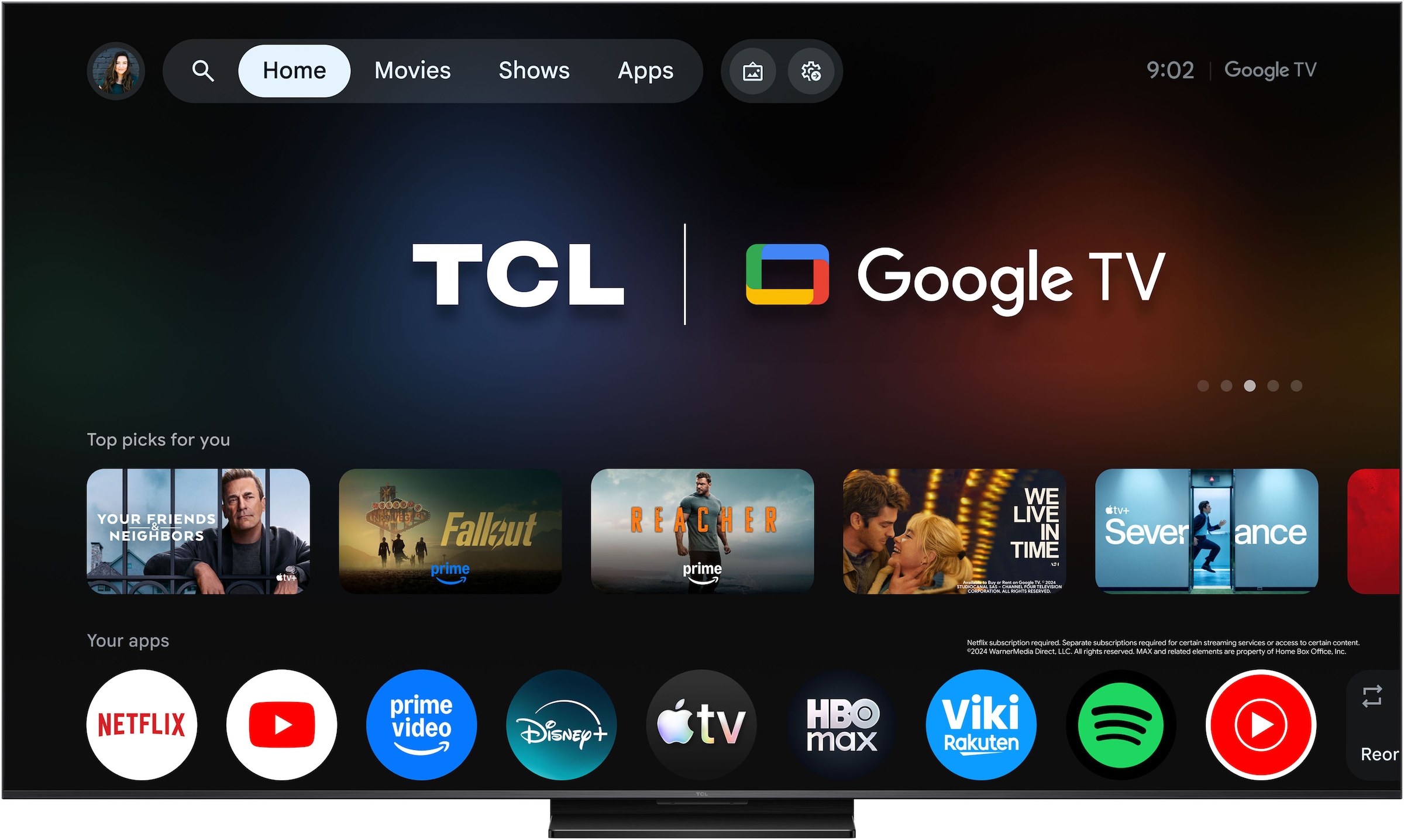 TCL QLED Mini LED-Fernseher »75Q7D ProX1« 189 cm/75 ″ SQD-Mini LED, AiPQ Prozessor, ONKYO 2.1, Dolby Vision, Apple AirPlay 2