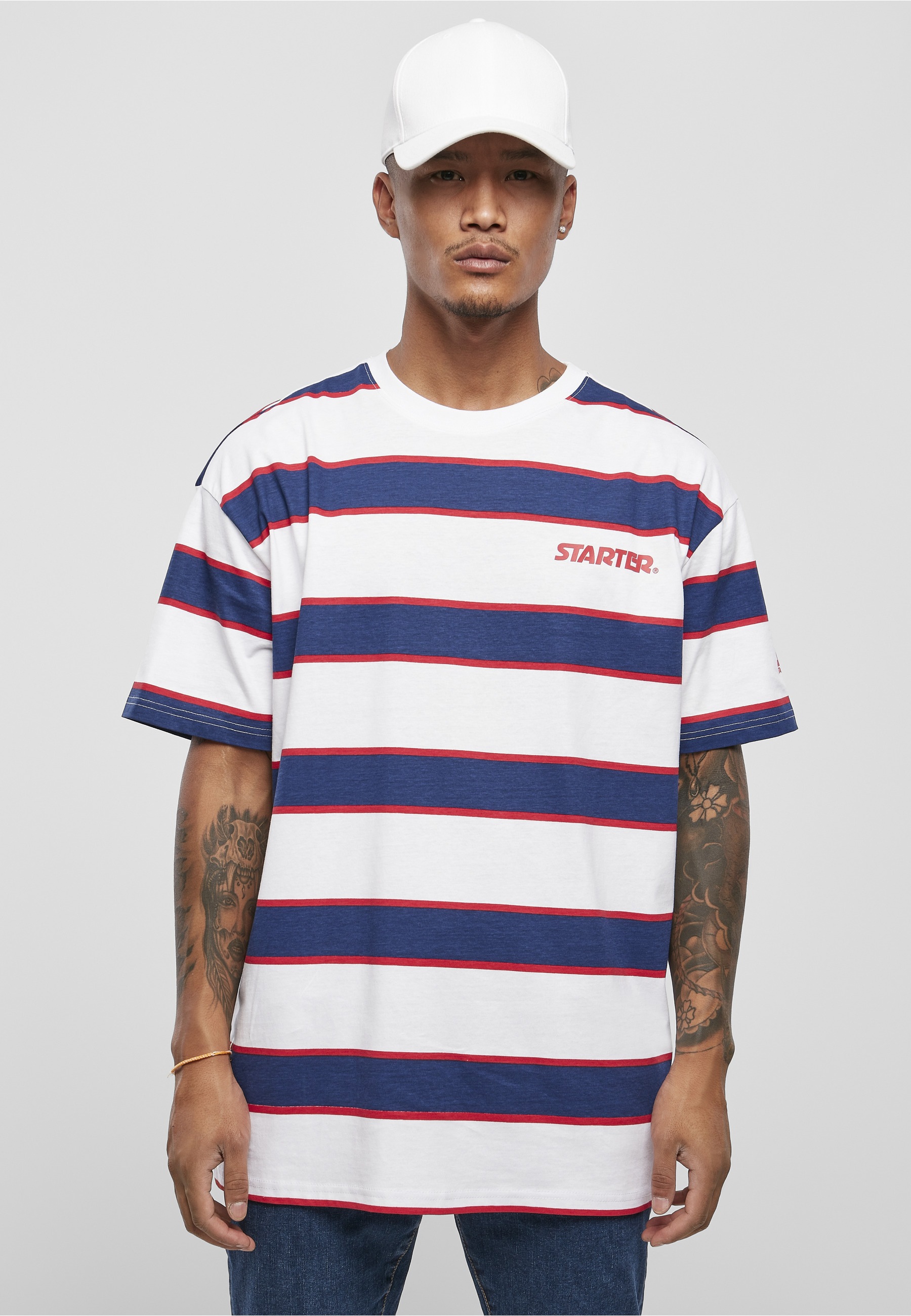 Starter Black Label T-Shirt »Starter Black Label Herren Starter Logo Striped Tee« 1 Stk.