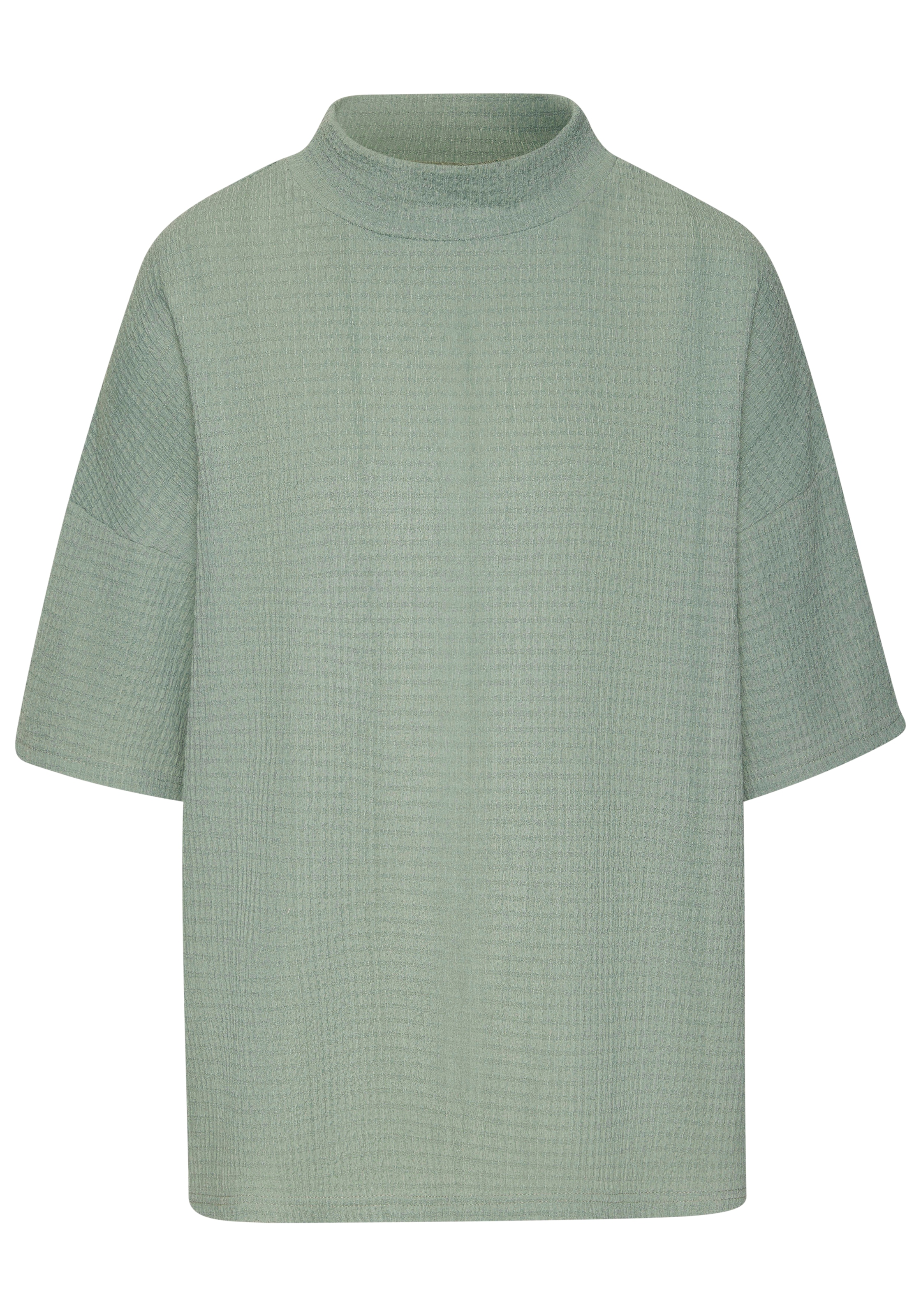 LASCANA Kurzarmshirt »mit Stehkragen«, (2er-Pack), aus bügelfreier Crêpe-Qualität