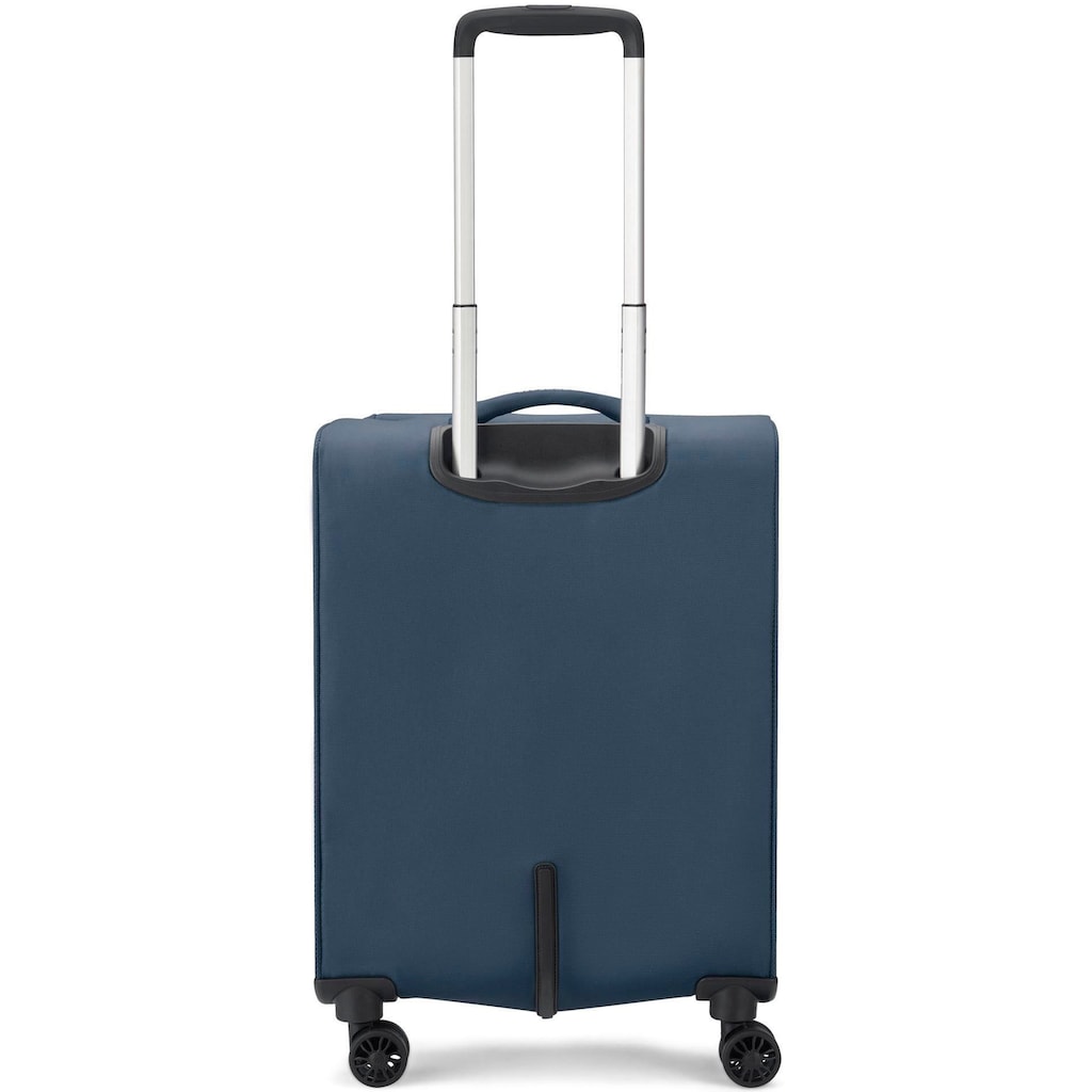 RONCATO Handgepäck-Trolley »Joy Carry-on, 55 cm, erweiterbar, dunkelblau«, 4 Rollen, Weichgepäck-Koffer Reisegepäck mit Volumenerweiterung und TSA Schloss