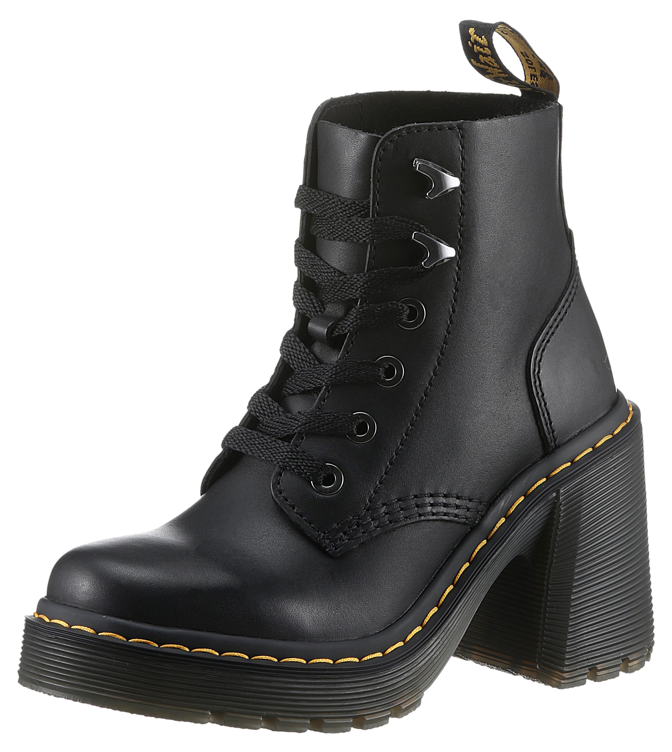 Schnürboots »Jesy«, Blockabsatz, Stiefelette mit modischen Metall Eyelets