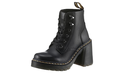 Schnürboots »Jesy«, Blockabsatz, Stiefelette mit modischen Metall Eyelets