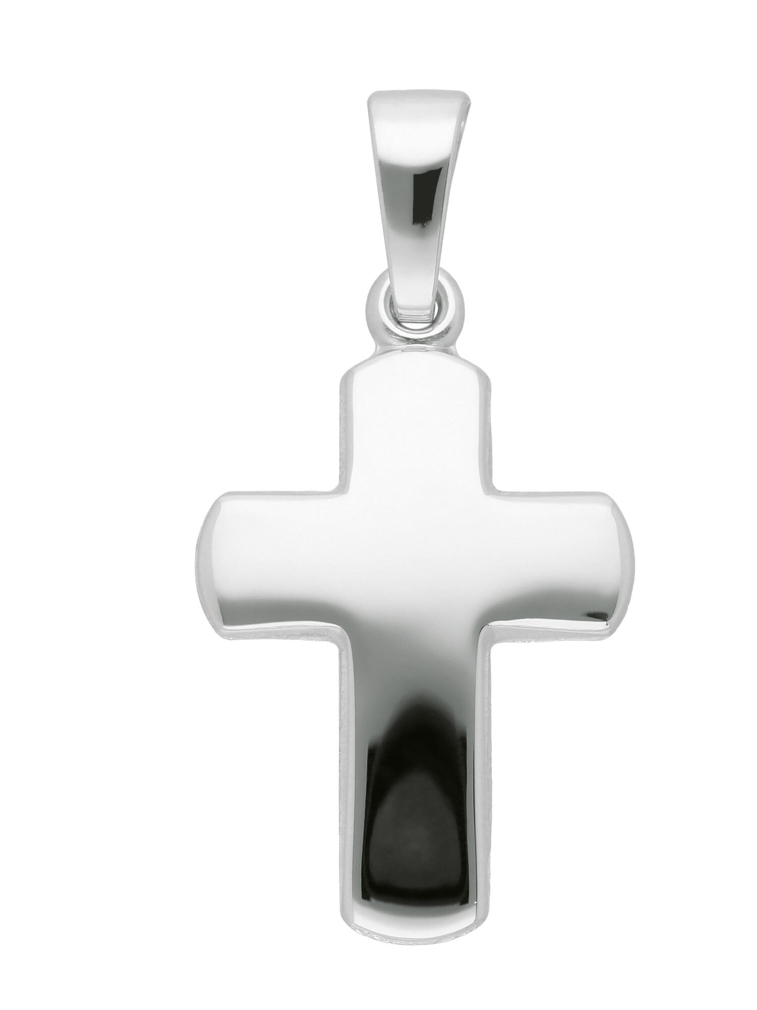 ADELIA ́S Damen Kettenanhänger "Damen Gold Schmuck 333 Weißgold Kreuz Anhänger", Gold, silber, Gold, Schmuckanhänger, Goldschmuck für Damen & Herren