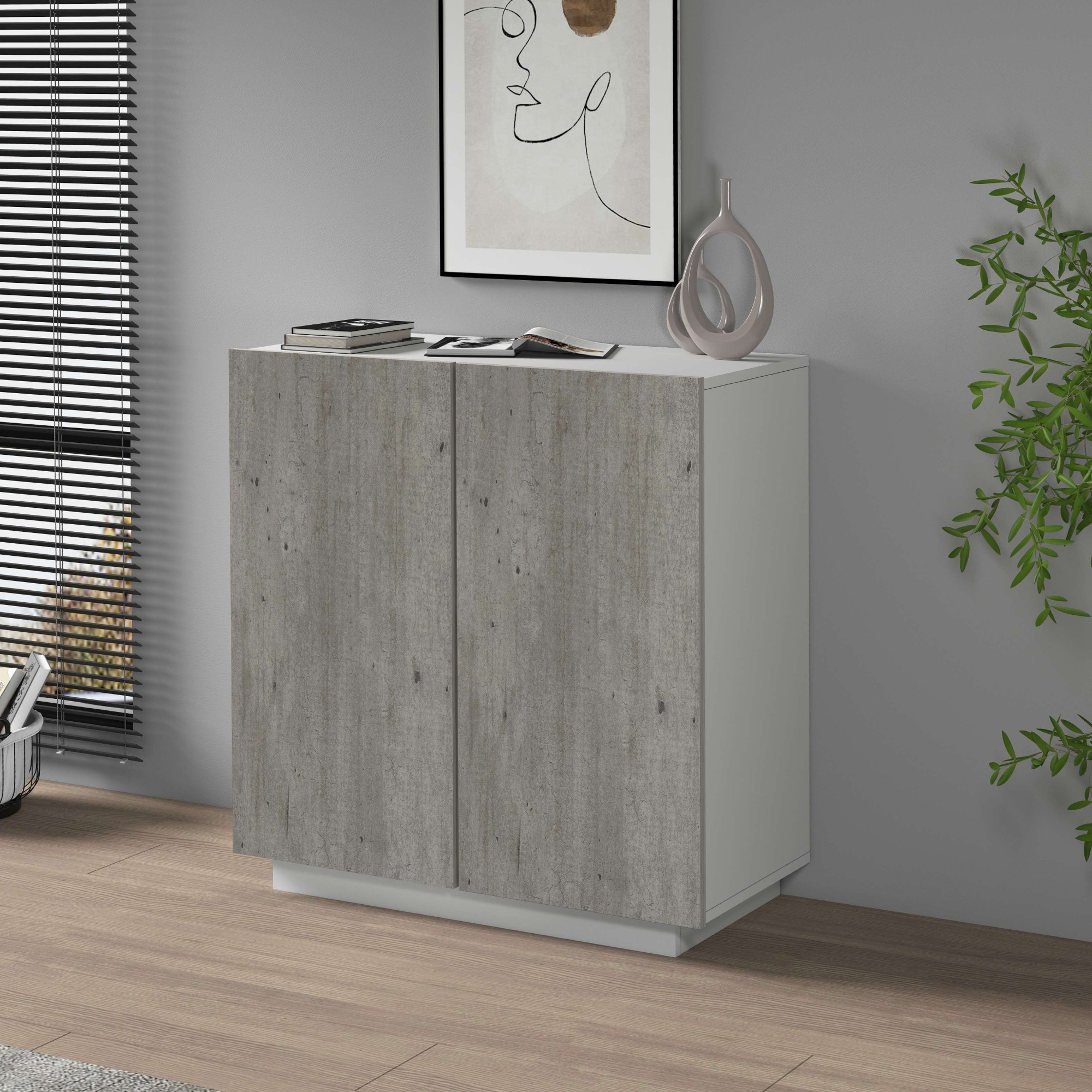 INOSIGN Aktenschrank »Coro, Mehrzweckschrank, Büroschrank mit 2 Türen«, & verstellbare Einlegeböden, Höhe 86 oder 166 cm, Made in Italy