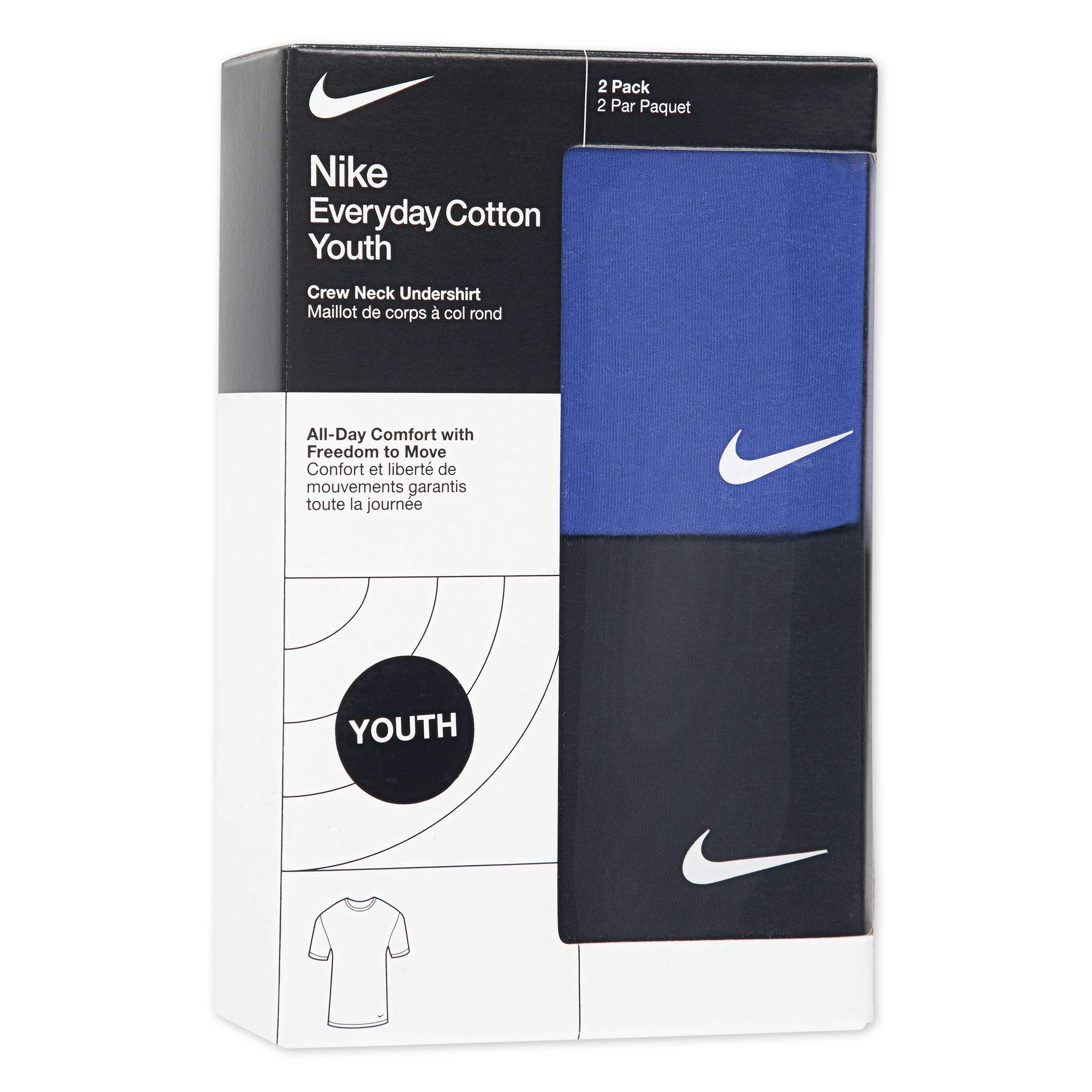 Nike Sportswear T-Shirt »NHB BOYS 2PK CREW UNDERSHIRT« 2 Stk. tlg. für Kinder