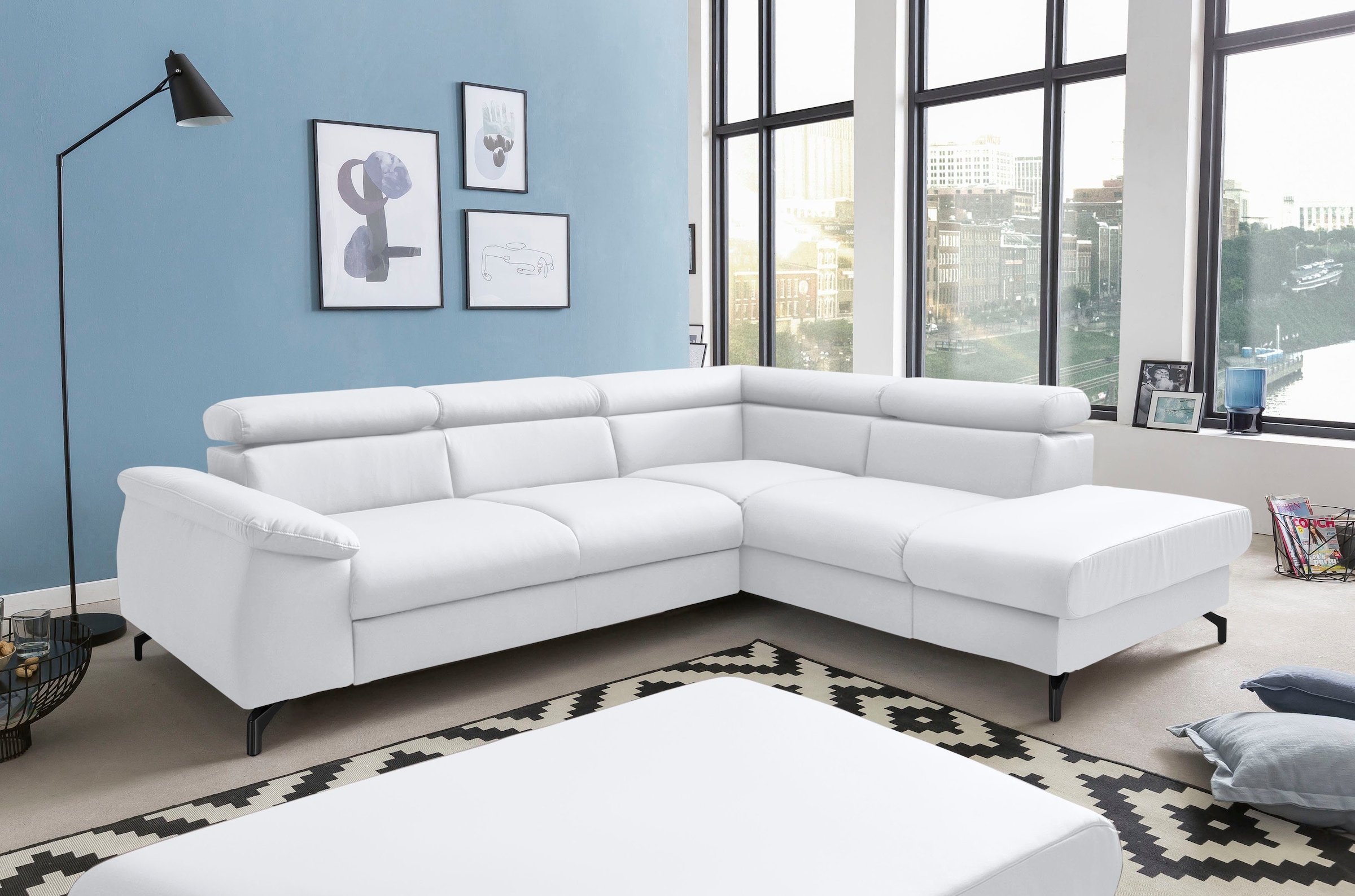 COTTA Polstergarnitur "Komaris L-Form", (Set), Set bestehend aus: Ecksofa m günstig online kaufen