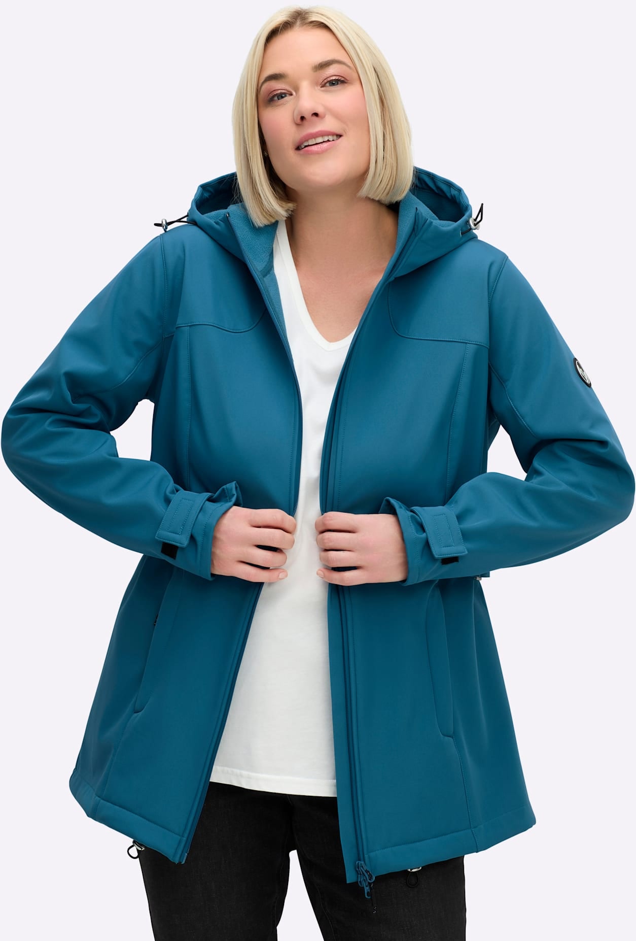 Sheego Softshelljacke mit Kapuze günstig online kaufen