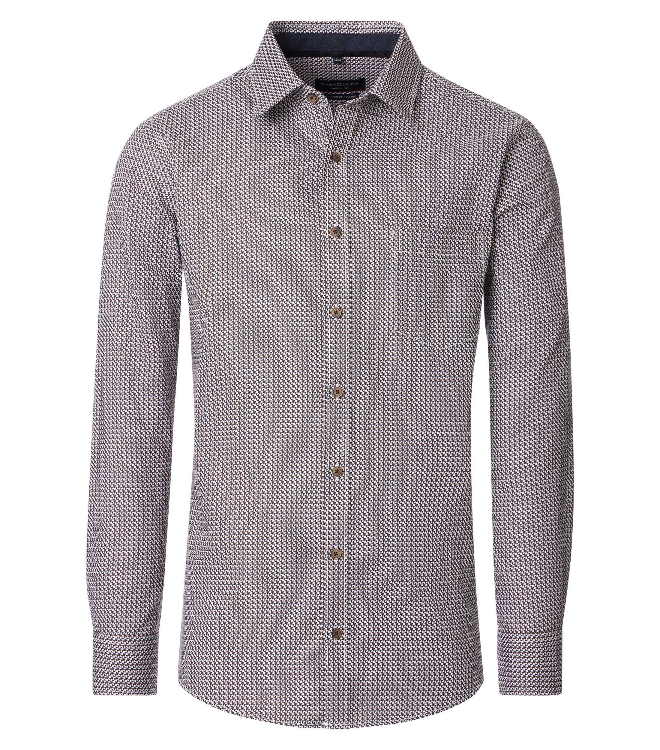 CASAMODA Langarmhemd "CASAMODA Freizeithemd Print" günstig online kaufen