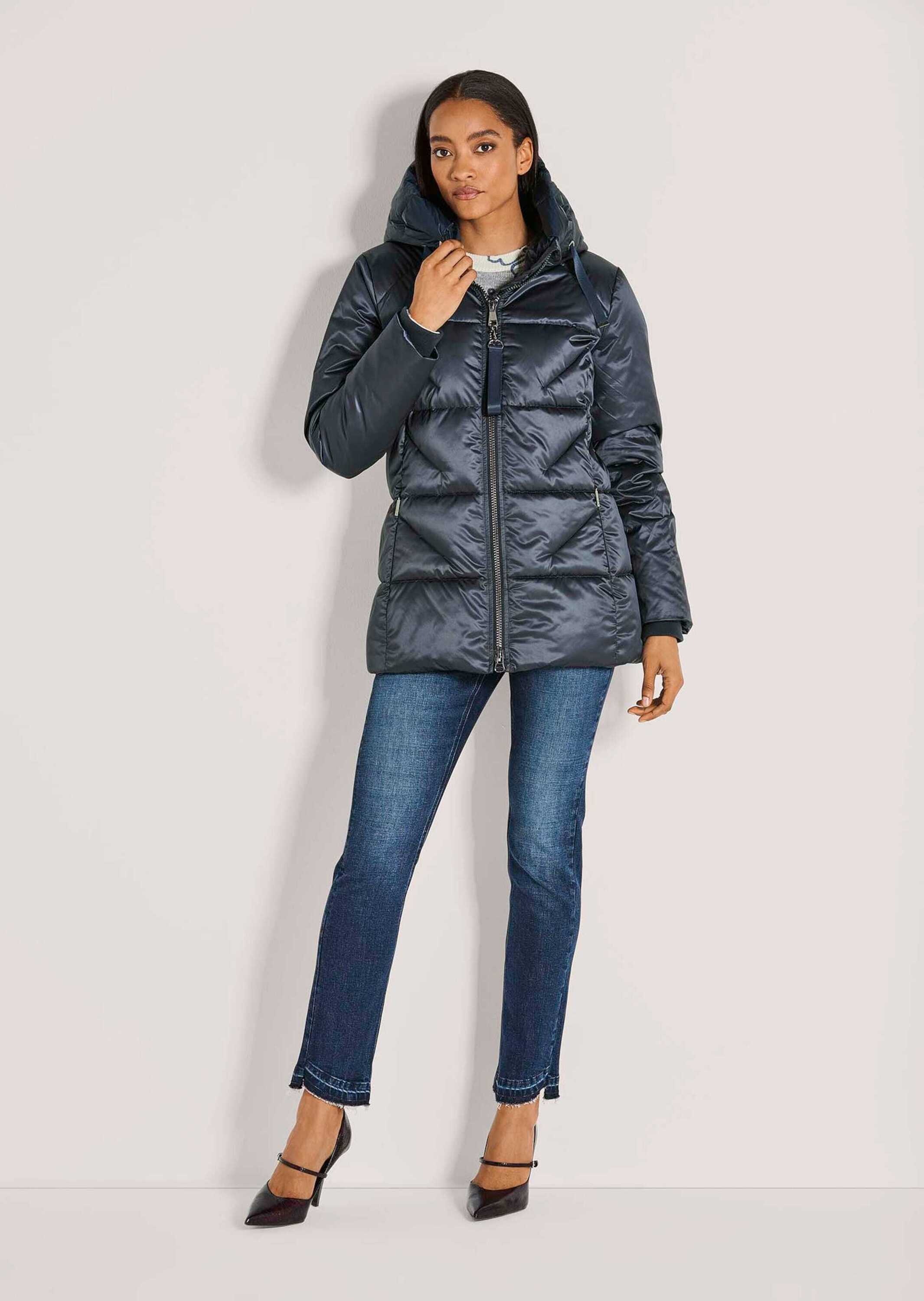 MADELEINE Steppjacke "Steppmantel Wattierte Outdoor-Jacke mit Kapuze, Stepp günstig online kaufen