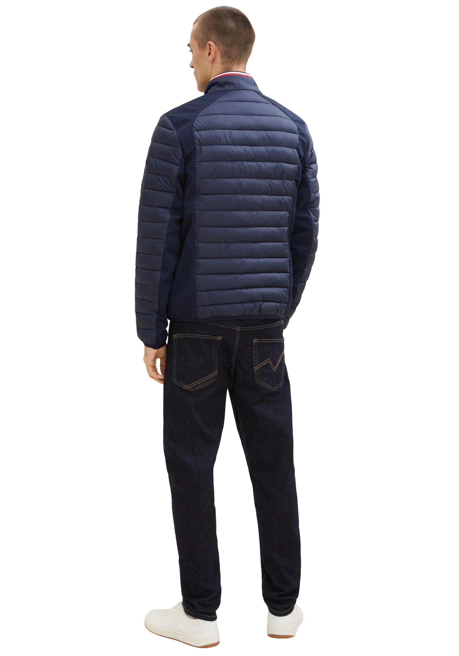 TOM TAILOR Steppjacke, hybrid - mit Softshell-Einsätzen seitlichen und an der Schulter