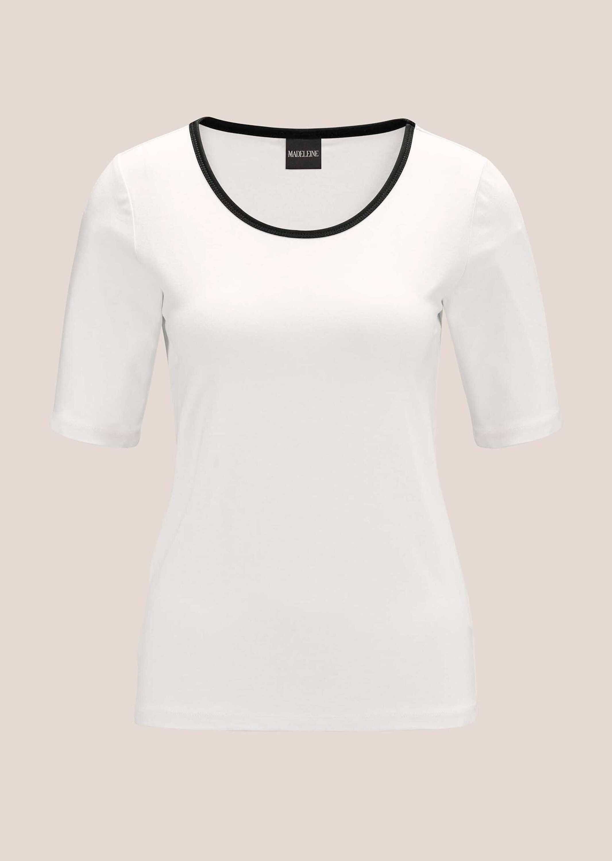 MADELEINE Kurzarmshirt "Shirt Halbarm-Shirt mit kontraststarken Paspeln" günstig online kaufen