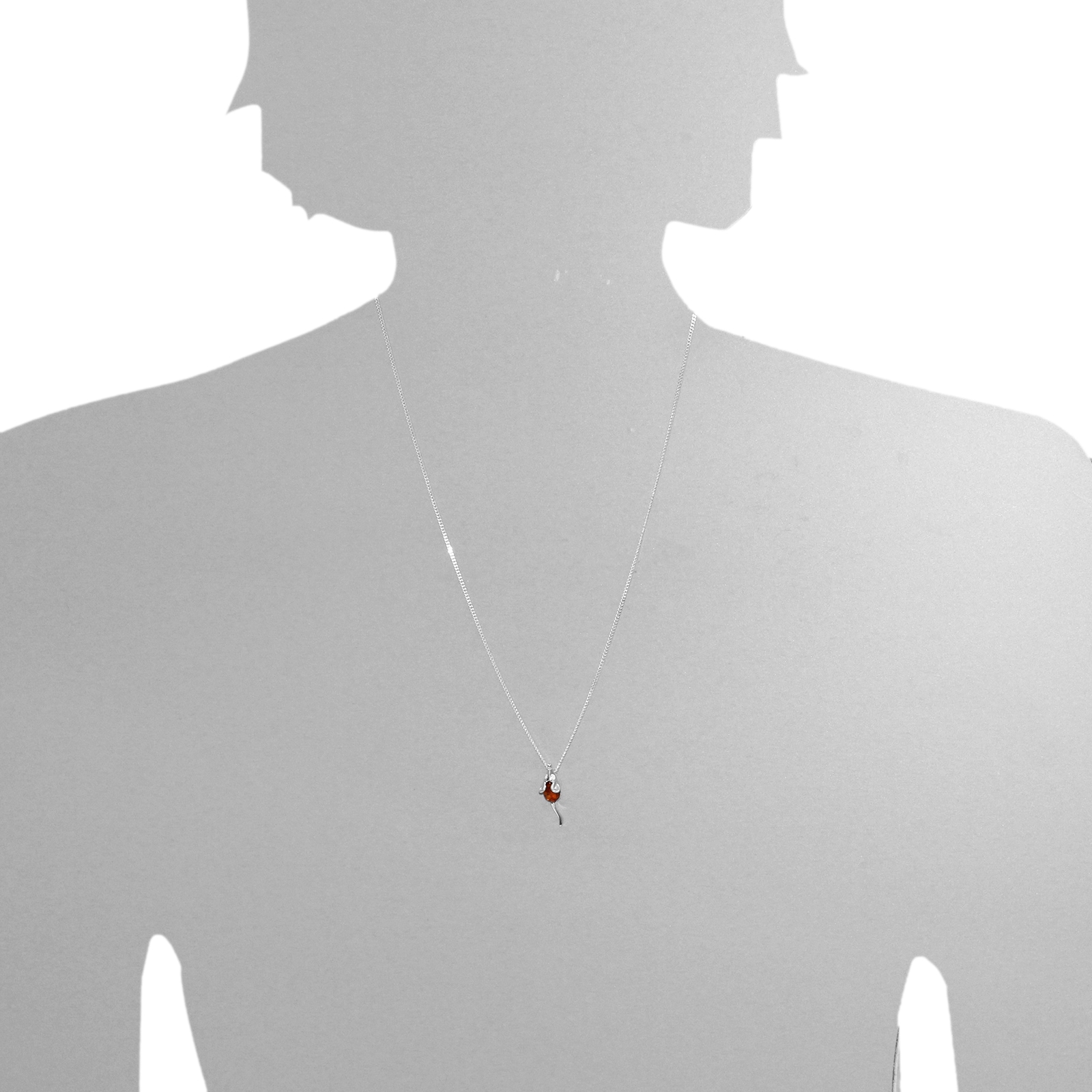 OSTSEE-SCHMUCK Kette mit Anhänger »- Gleiter-Maus - Silber 925/000 - Bernstein«