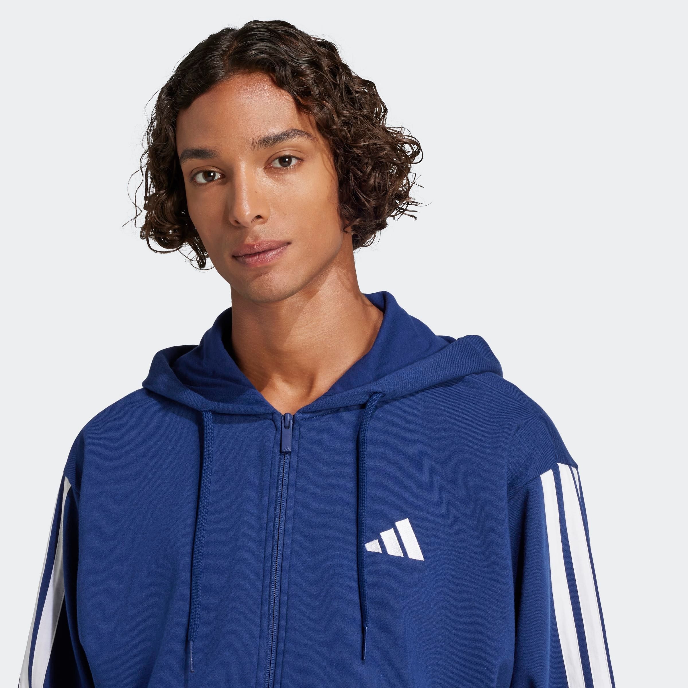 Thumbnail - adidas Sportswear Kapuzensweatshirt "ESSENTIALS 3-STREIFEN FRENCH TERRY"