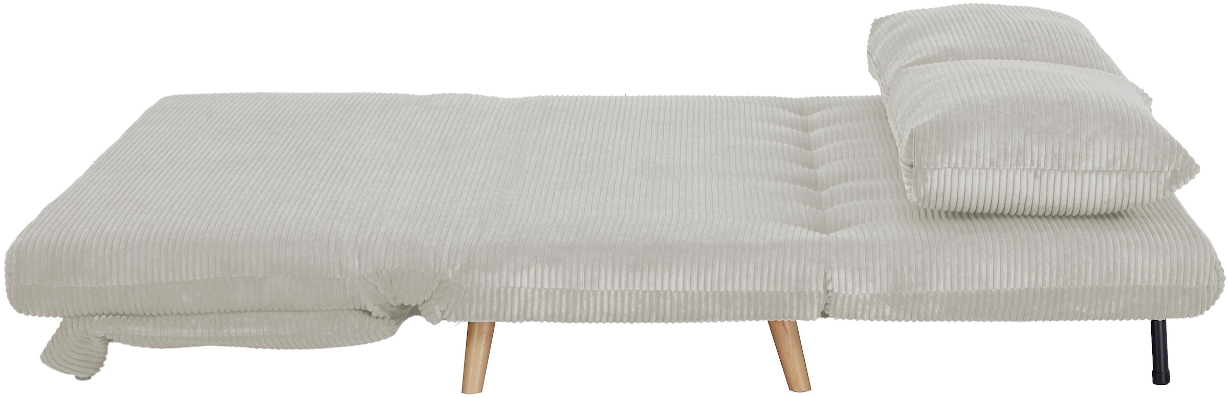 Home affaire Schlafsofa »AINSLEY 140 cm -2-Sitzer, verstellbare Rückenlehne« wandelbar zum Gästebett, Relaxsofa, Webstoff u. Cord-Bezug