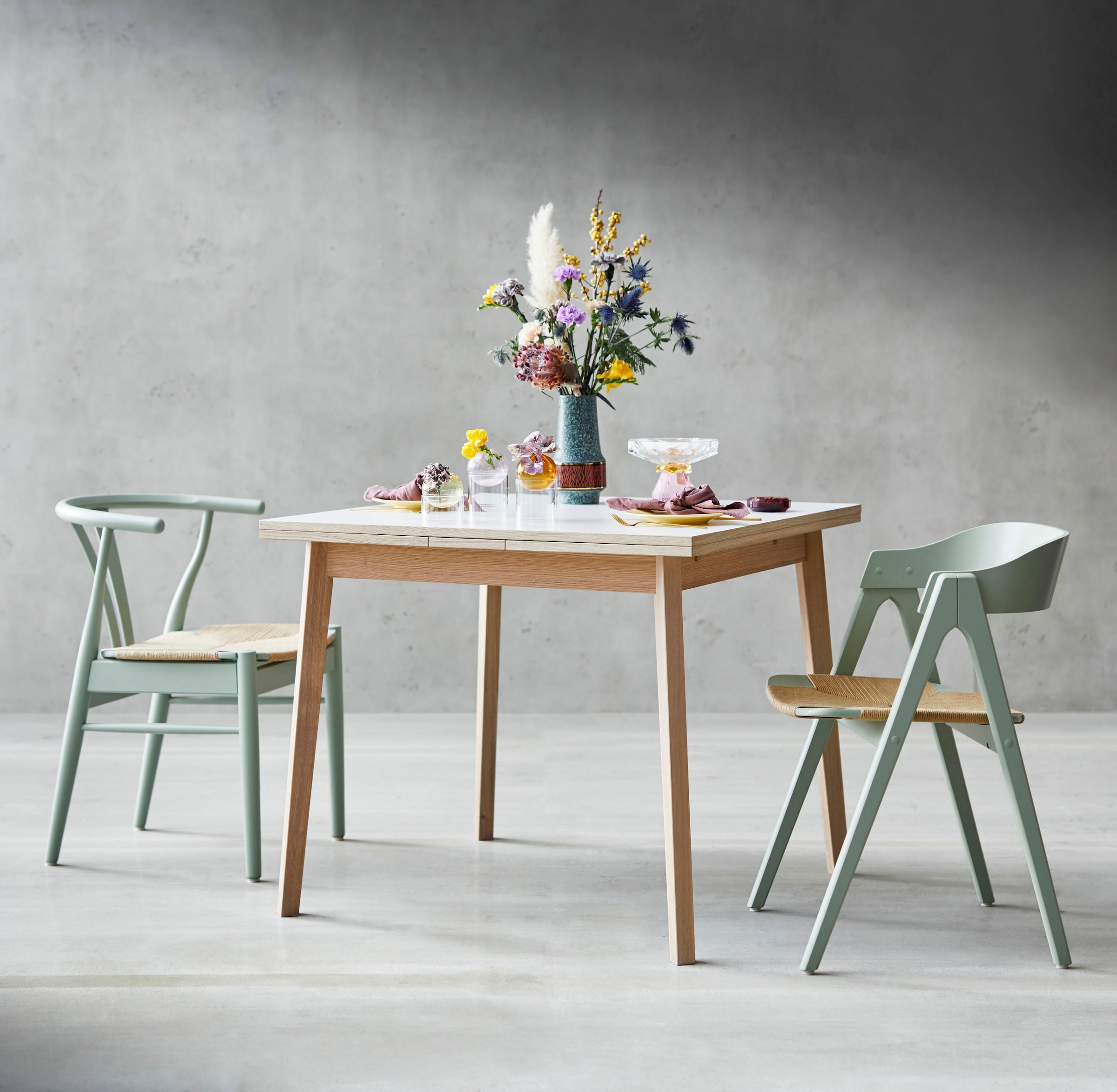 aus | Tischplatte Single«, Furniture aus Esstisch kaufen Hammel by Massivholz Gestell Melamin, 90(164)x90 cm, BAUR »Basic Hammel
