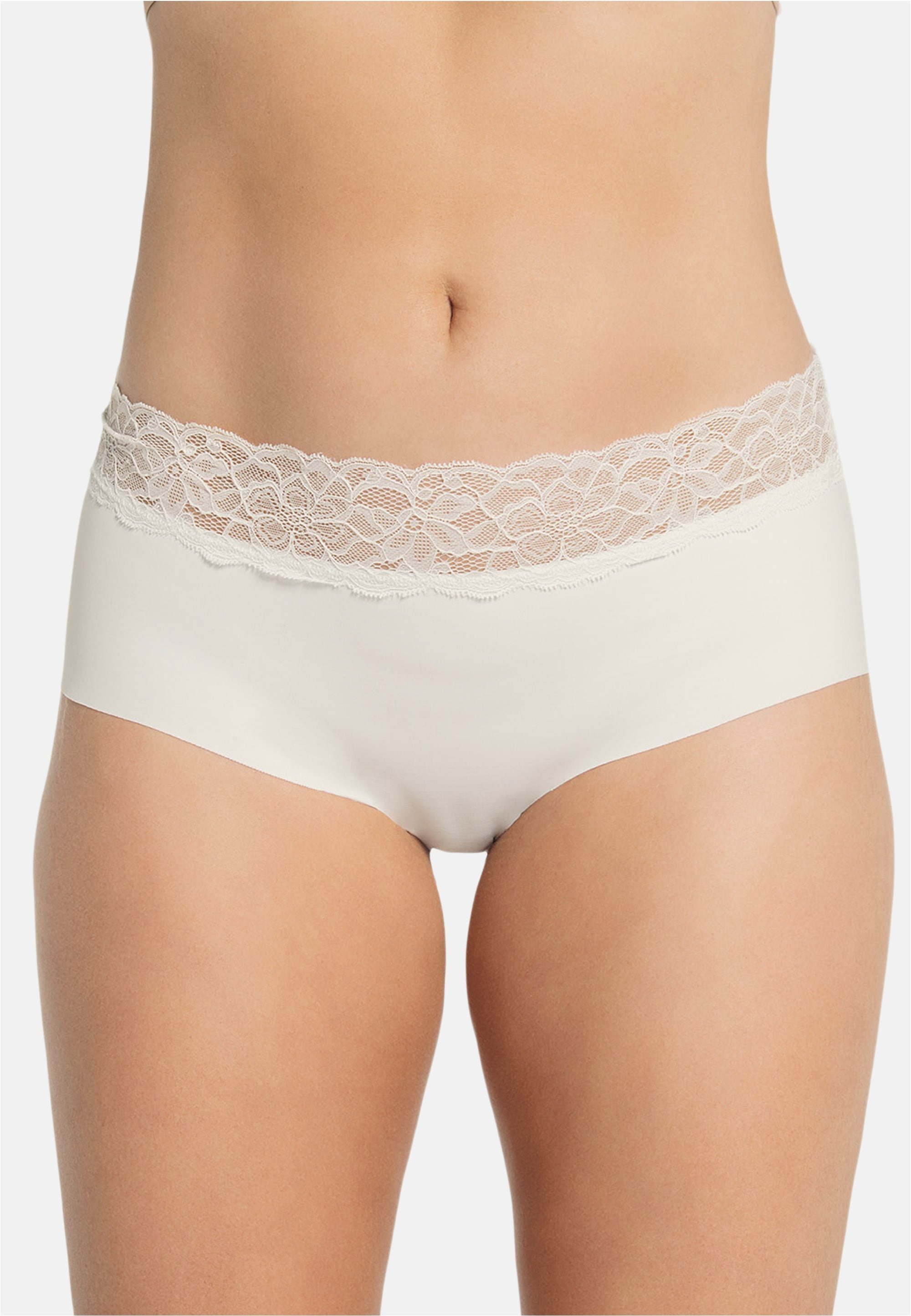 LEONISA Panty, mit floralem Spitzenbesatz