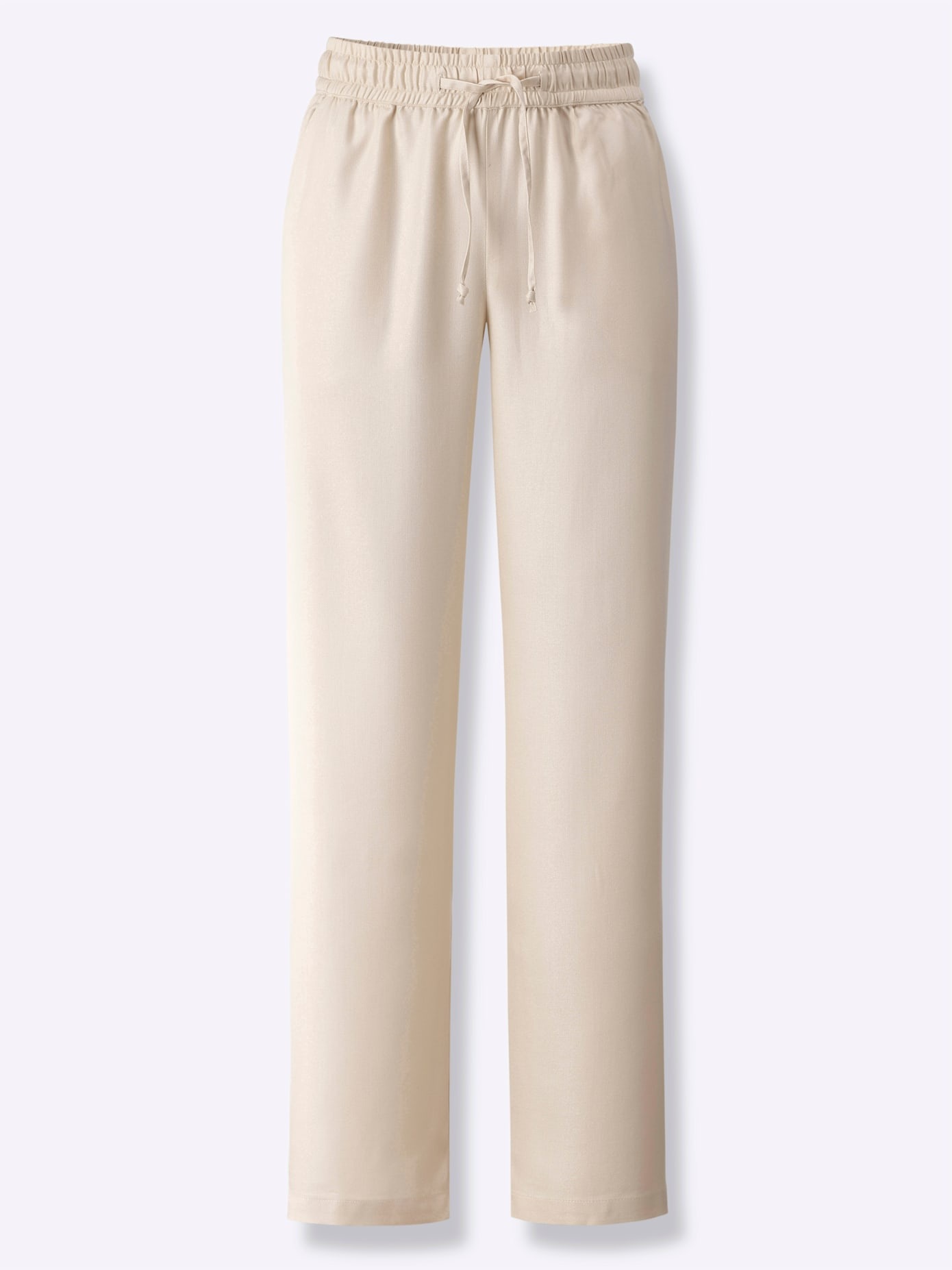 Schlupfhose CLASSIC BASICS, Damen, Gr. 36, Normalgrößen, sand, 100% Viskose, unifarben, Hosen Schlupfhose 2