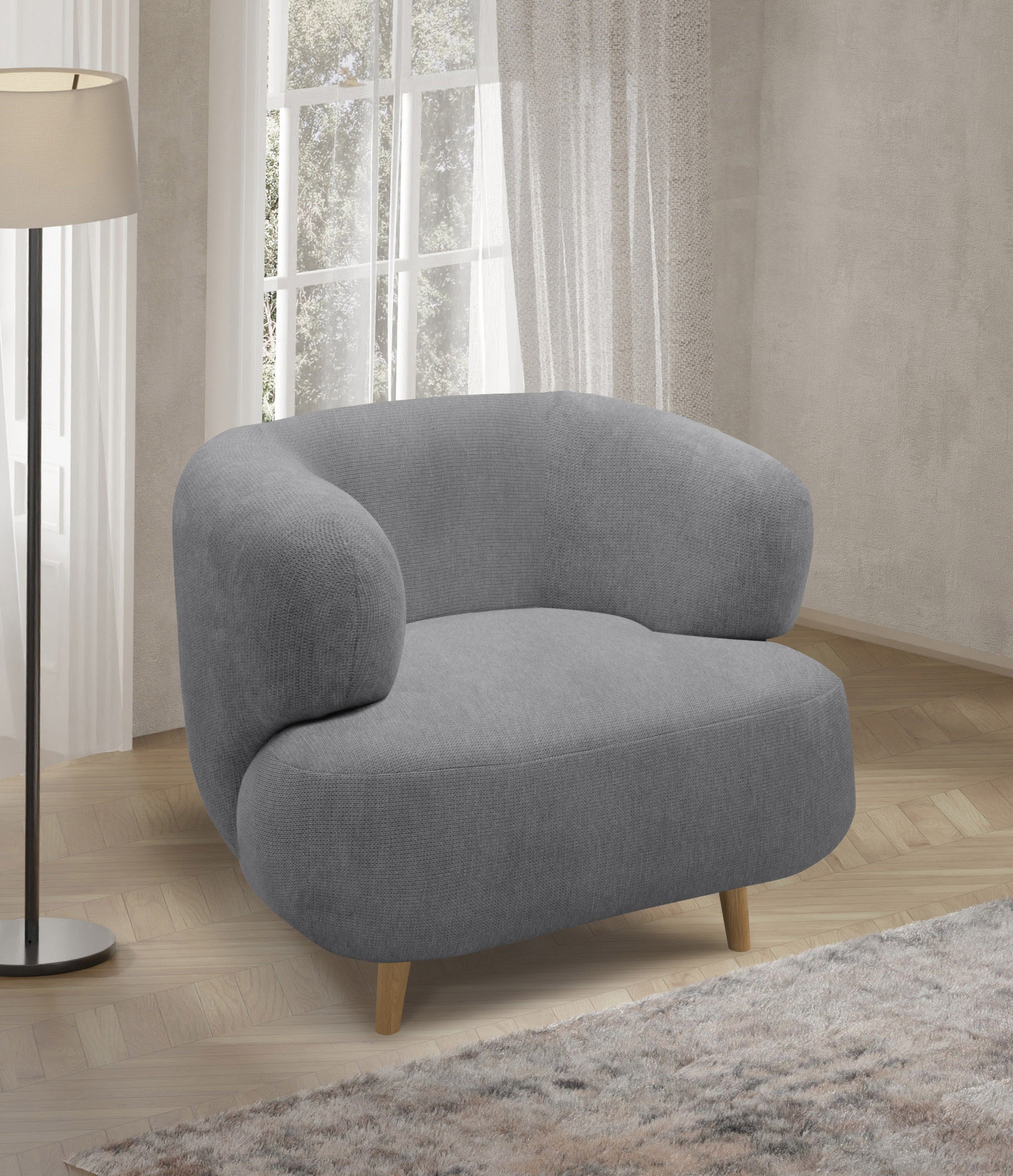 Home affaire Sessel "Tistam" Formschöner Polstersessel, perfektes Einzelstü günstig online kaufen