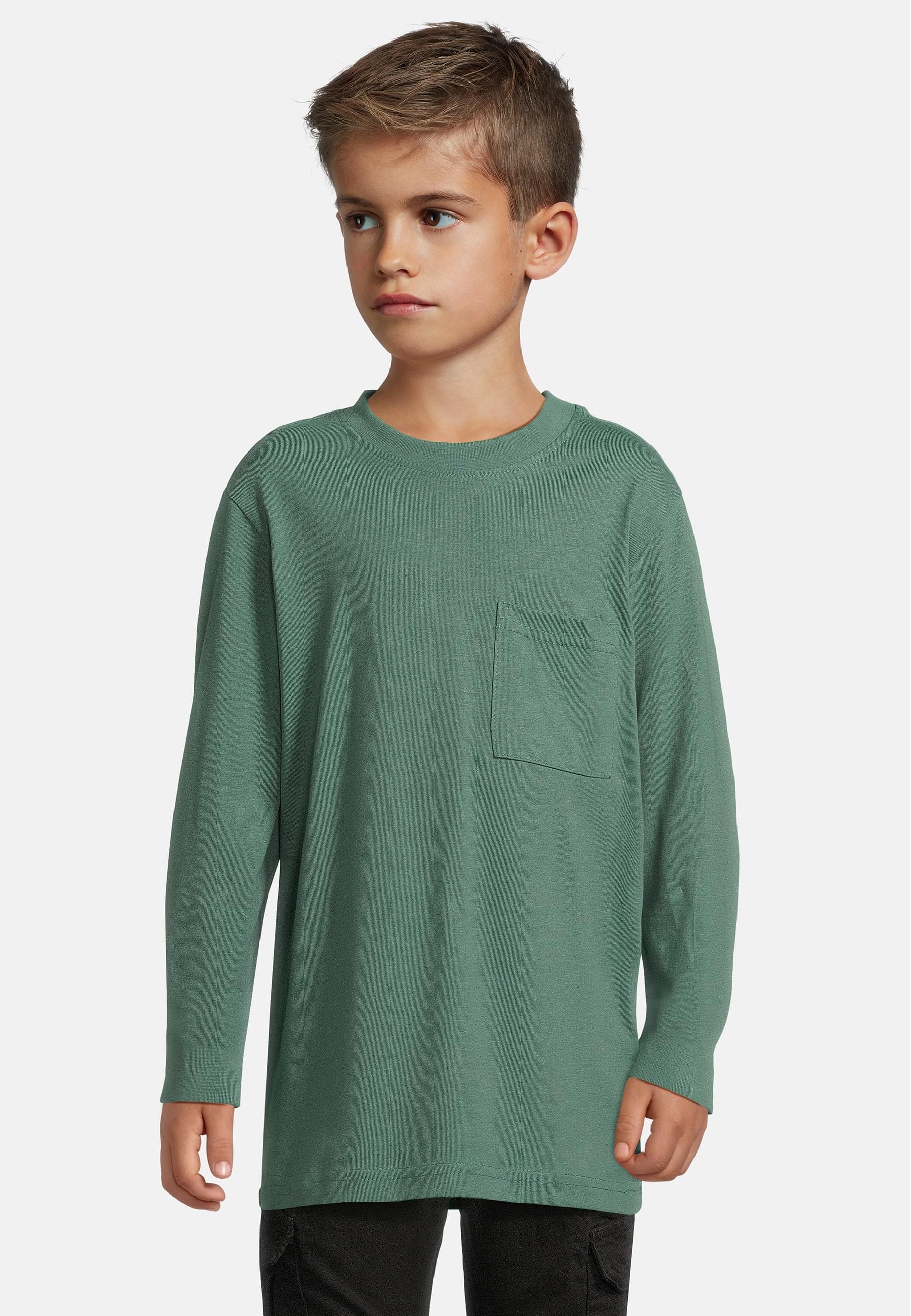 URBAN CLASSICS Longsleeve »Urban Classics Boys Heavy Oversized Pocket Longsleeve 3 Pack«, (1 tlg.)